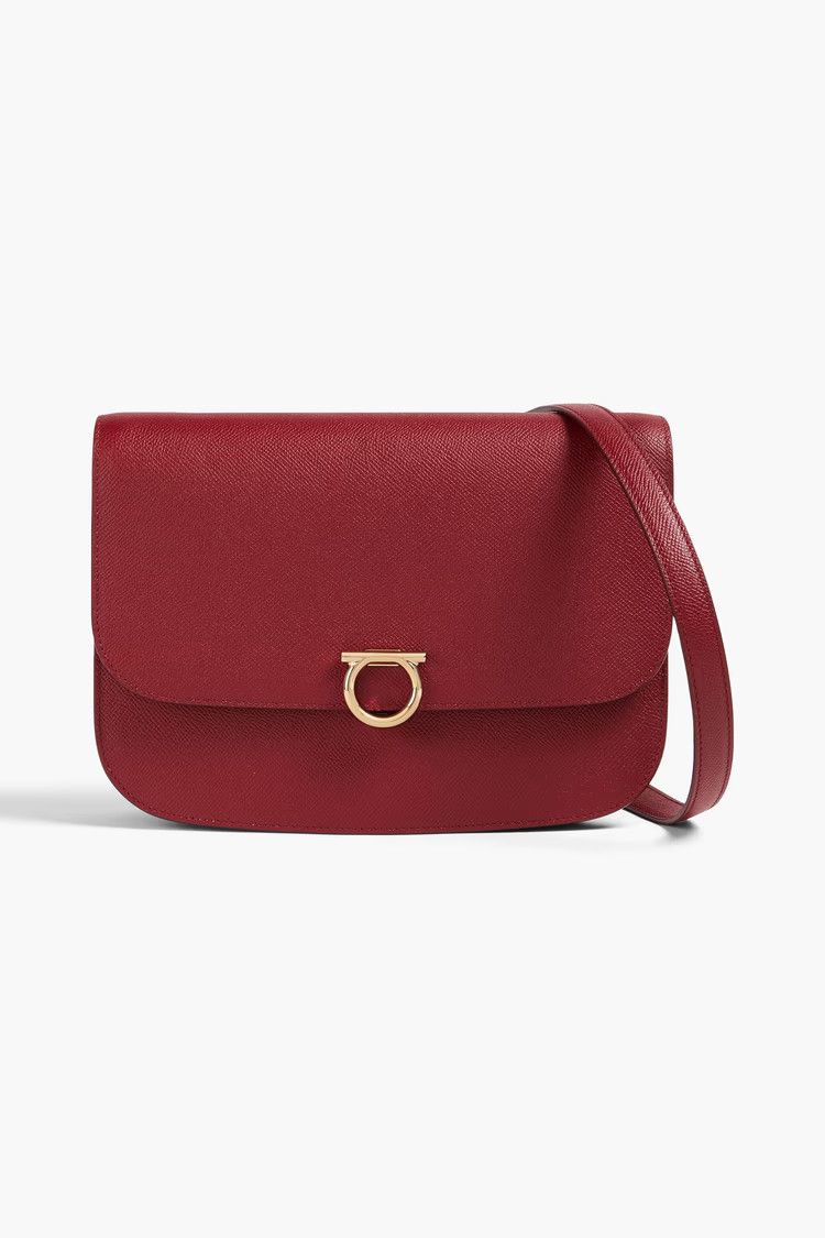 Salvatore Ferragamo o1s1rm1124 Size: OS / Pebbled-Leather Shoulder Bag Size ONE SIZE - 1 Thumbnail
