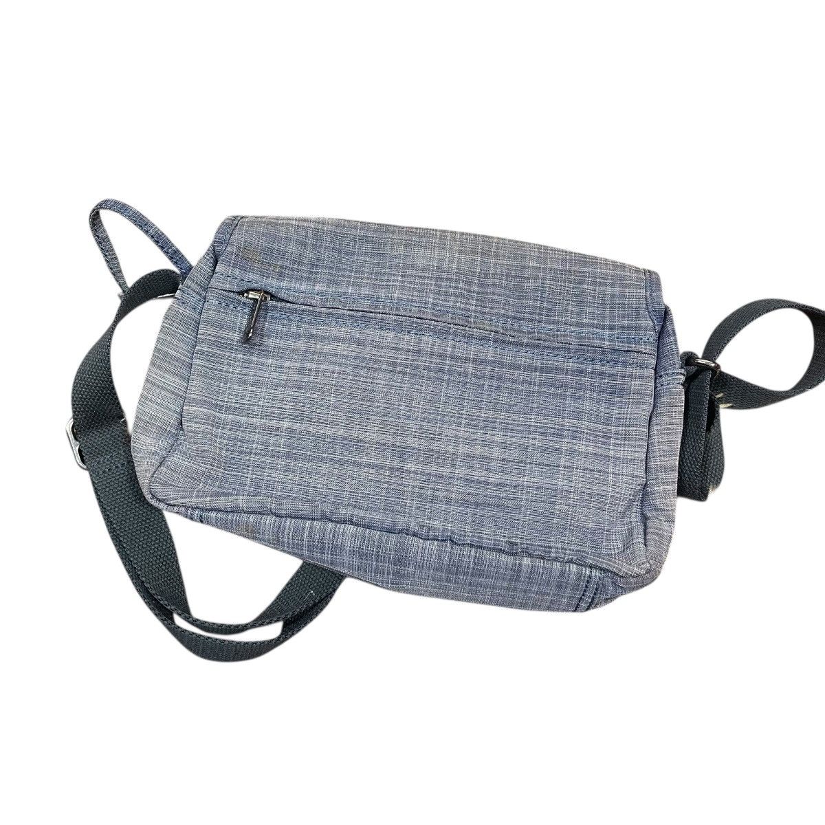 Vintage Kipling Crossbody Shoulder Bag Grey Blue Nylon Flap Messenge Size ONE SIZE - 3 Thumbnail
