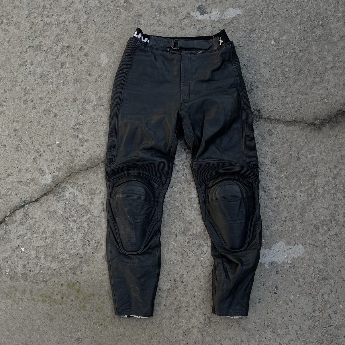 Leather × Vintage Vintage Leather Pants Moto Uvex 90s Y2K Style USA Size US 30 / EU 46 - 1 Thumbnail