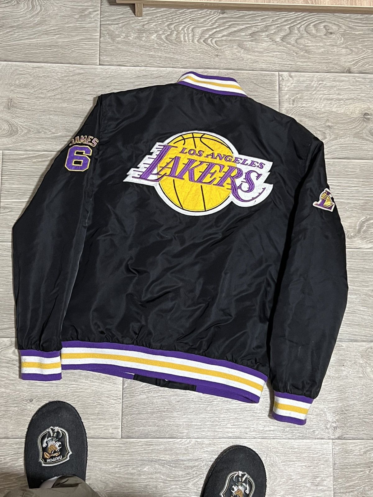 NBA × Vintage Vintage Lakers Varsity light bomber Jacket Size US S / EU 44-46 / 1 - 2 Thumbnail