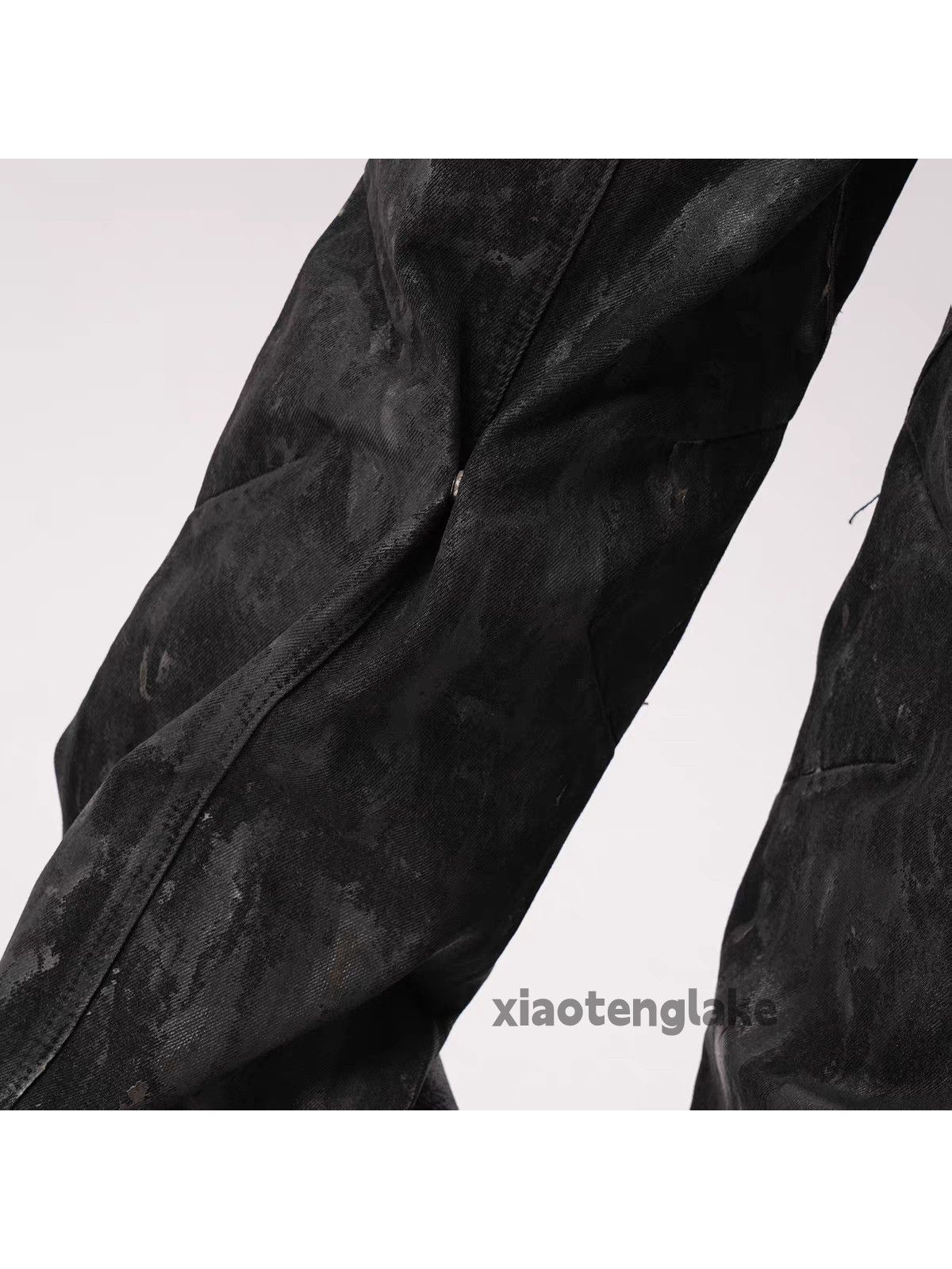 Jean xtl vintage wide Leg loose hiphop Stain wax jeans Size US 32 / EU 48 - 8 Thumbnail