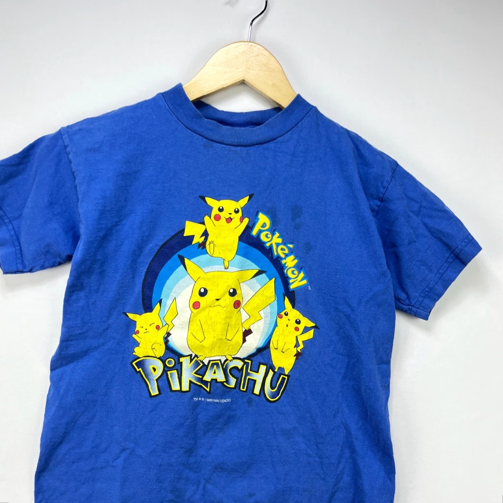Nintendo VINTAGE Pokemon Pikachu Nintendo T-Shirt XS Mens Blues 1999 Shirt Size US XS / EU 42 / 0 - 2 Thumbnail