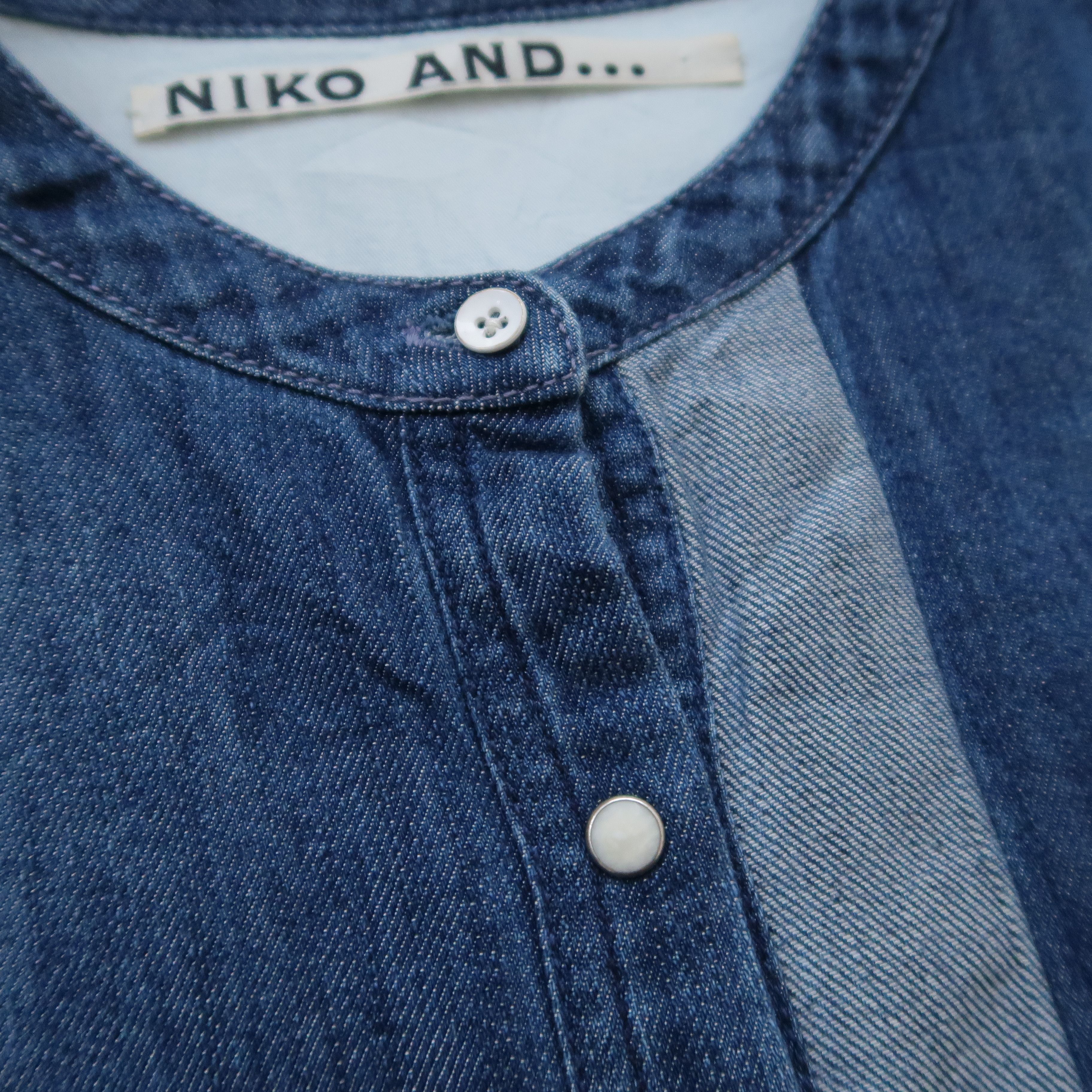 Japanese Brand 2000s Niko And Patchwork Denim Japan Shirt like Kapital Size US M / EU 48-50 / 2 - 7 Thumbnail