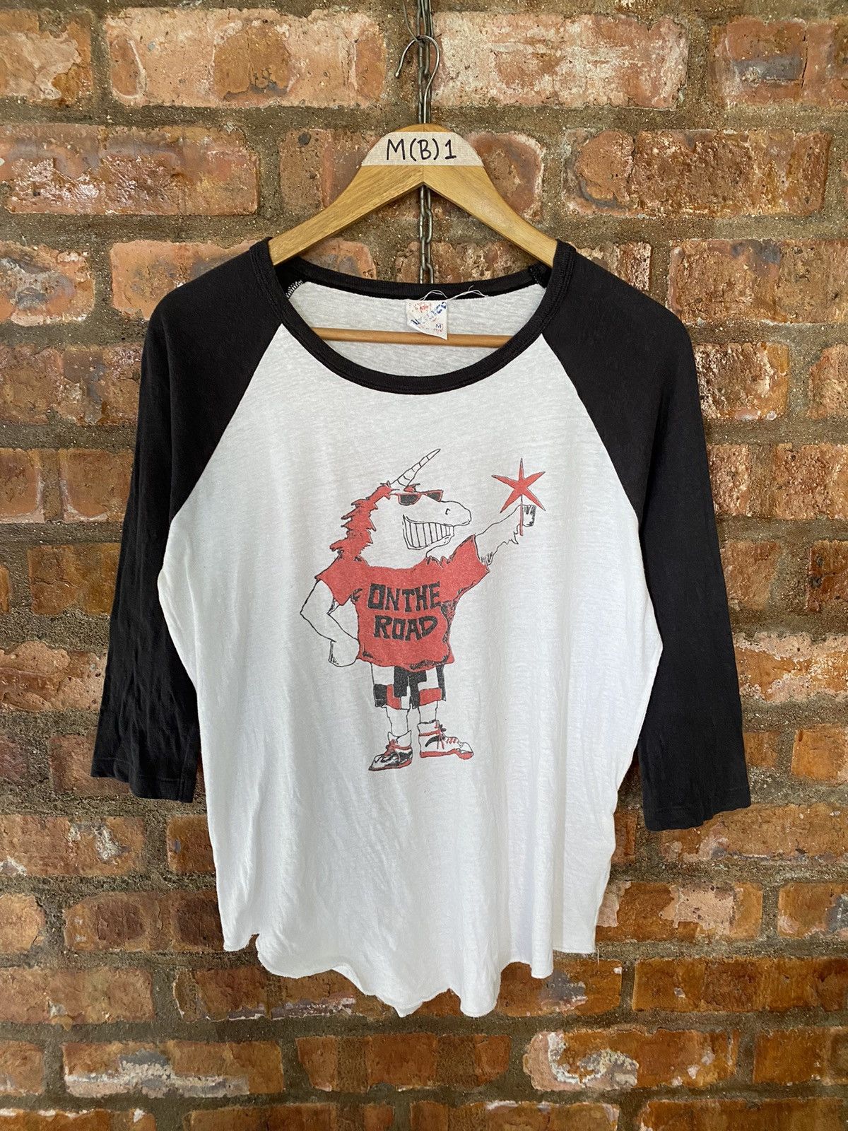 20471120 × Beauty Beast × Japanese Brand 2000s RNA Japan Unicorn Rocker 3/4 sleeve Size US M / EU 48-50 / 2 - 2 Thumbnail