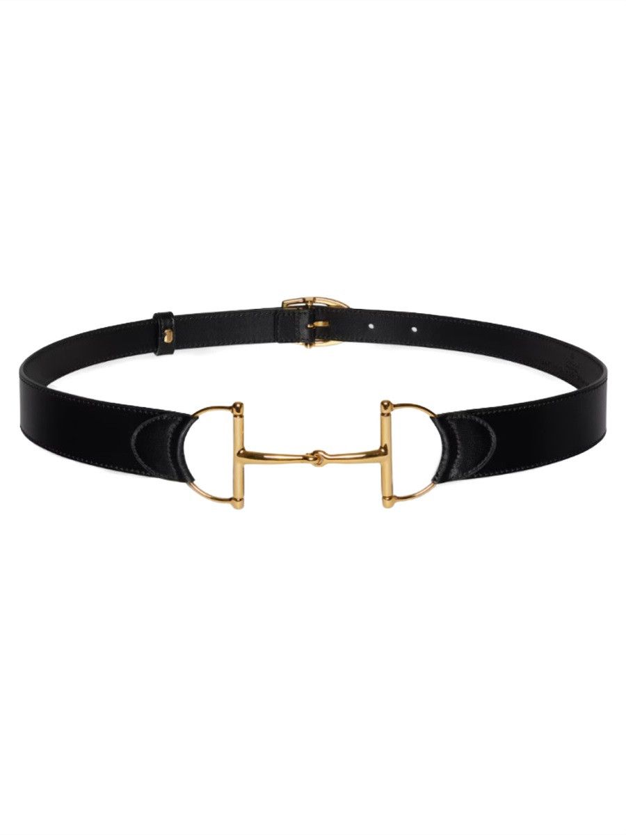 Gucci GUCCI "OVERSIZE" CLAMP BELT - BLACK (BELT_CM 70) Size ONE SIZE - 1 Thumbnail