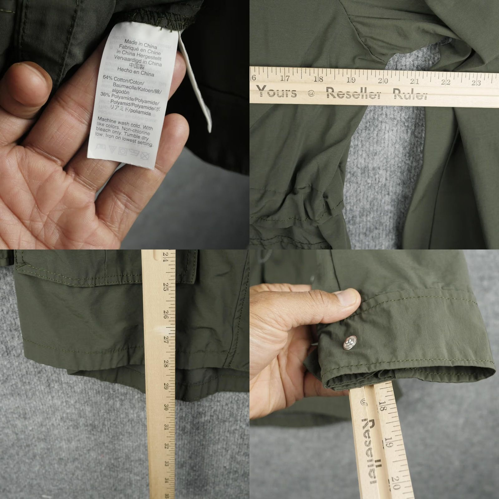 J.Crew J.Crew Utility Parka Jacket Womens Medium Green Hooded Pockets Zipper Drawstring Mid-Length Size M / US 6-8 / IT 42-44 - 8 Thumbnail