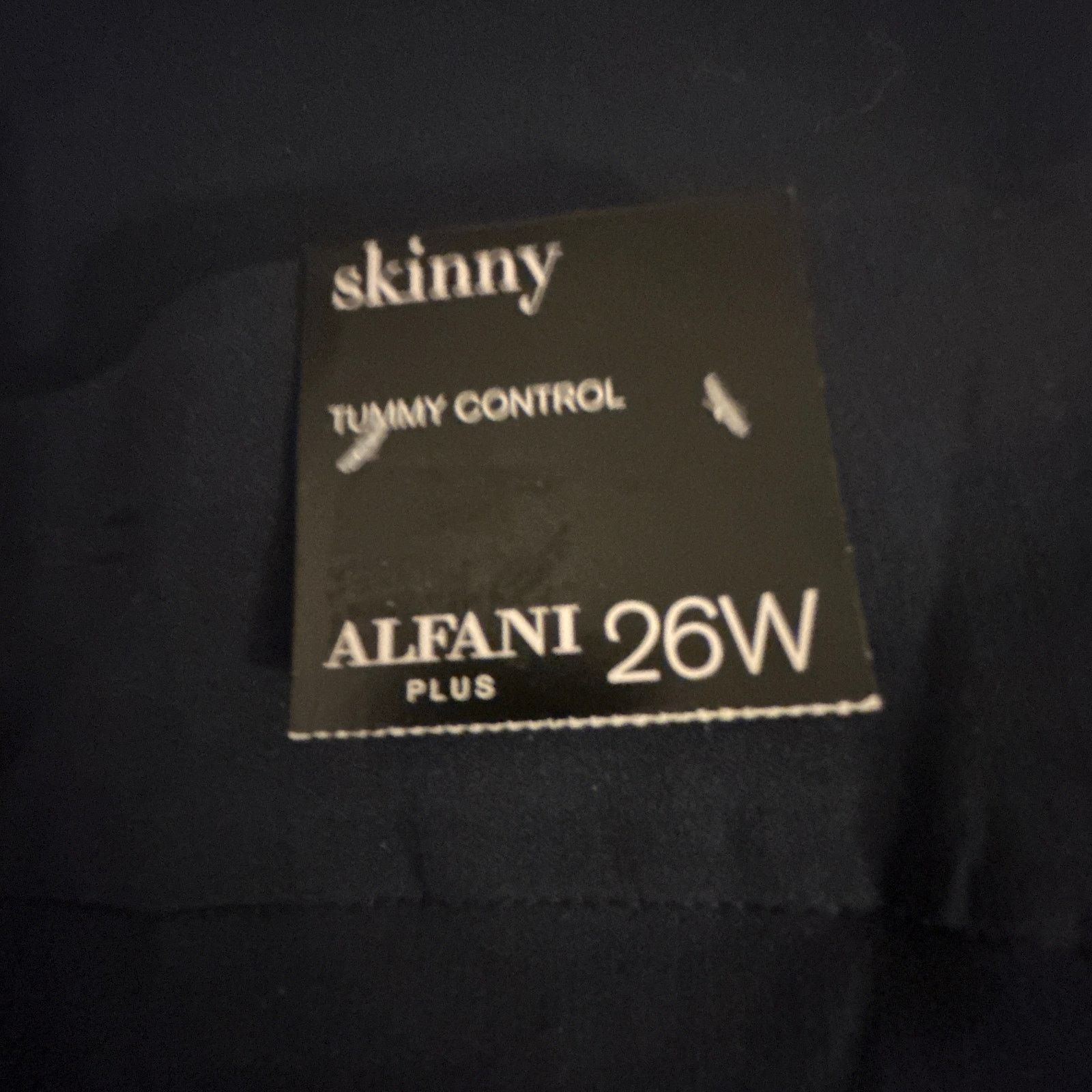 Alfani Alfani Womens Tummy Control Skinny Navy Blue Pants 26W Size 24" / US 00 / IT 34 - 4 Thumbnail