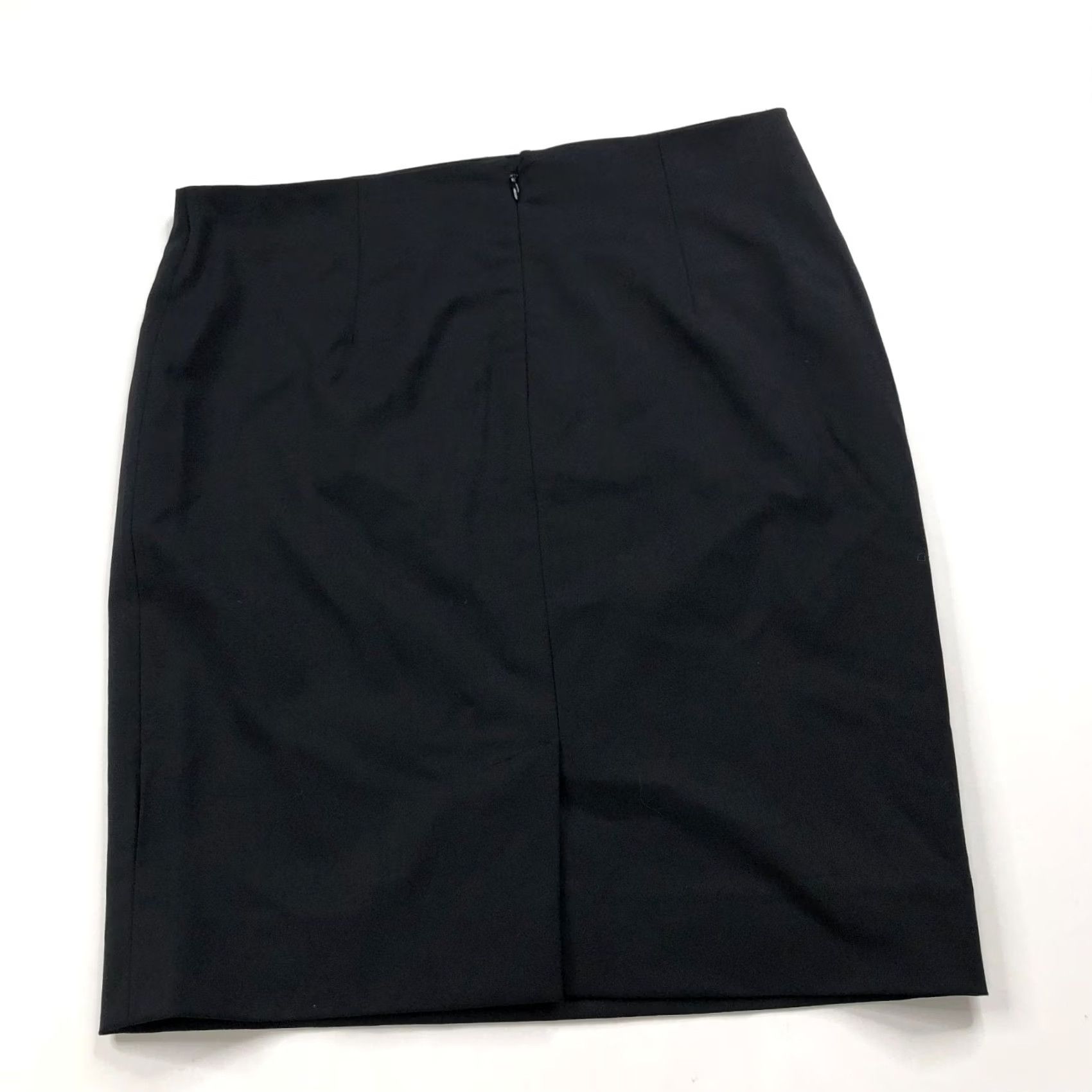 Vintage Lafayette 148 New York Skirt Wool Blend Zip Mini Black 0 Womens Short 7.25 Inseam Mint PLS READ Size 25" / US 0 / IT 36 - 5 Thumbnail