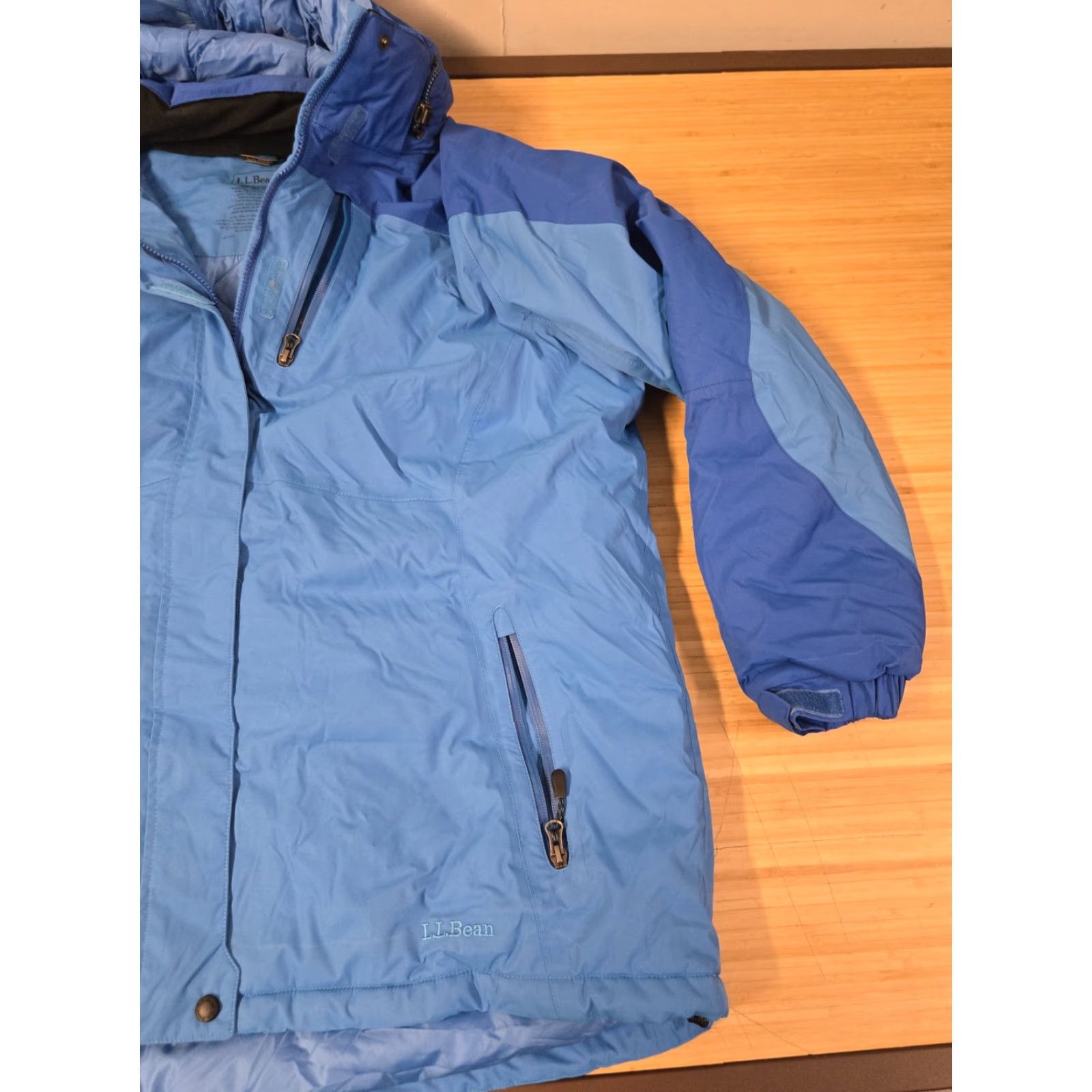 Vintage LL Bean Jacket Womens 2XL Blue Hooded Insulated Parka Winter Coat Nylon Outdoor Size XXL / US 16-18 / IT 52-54 - 2 Thumbnail