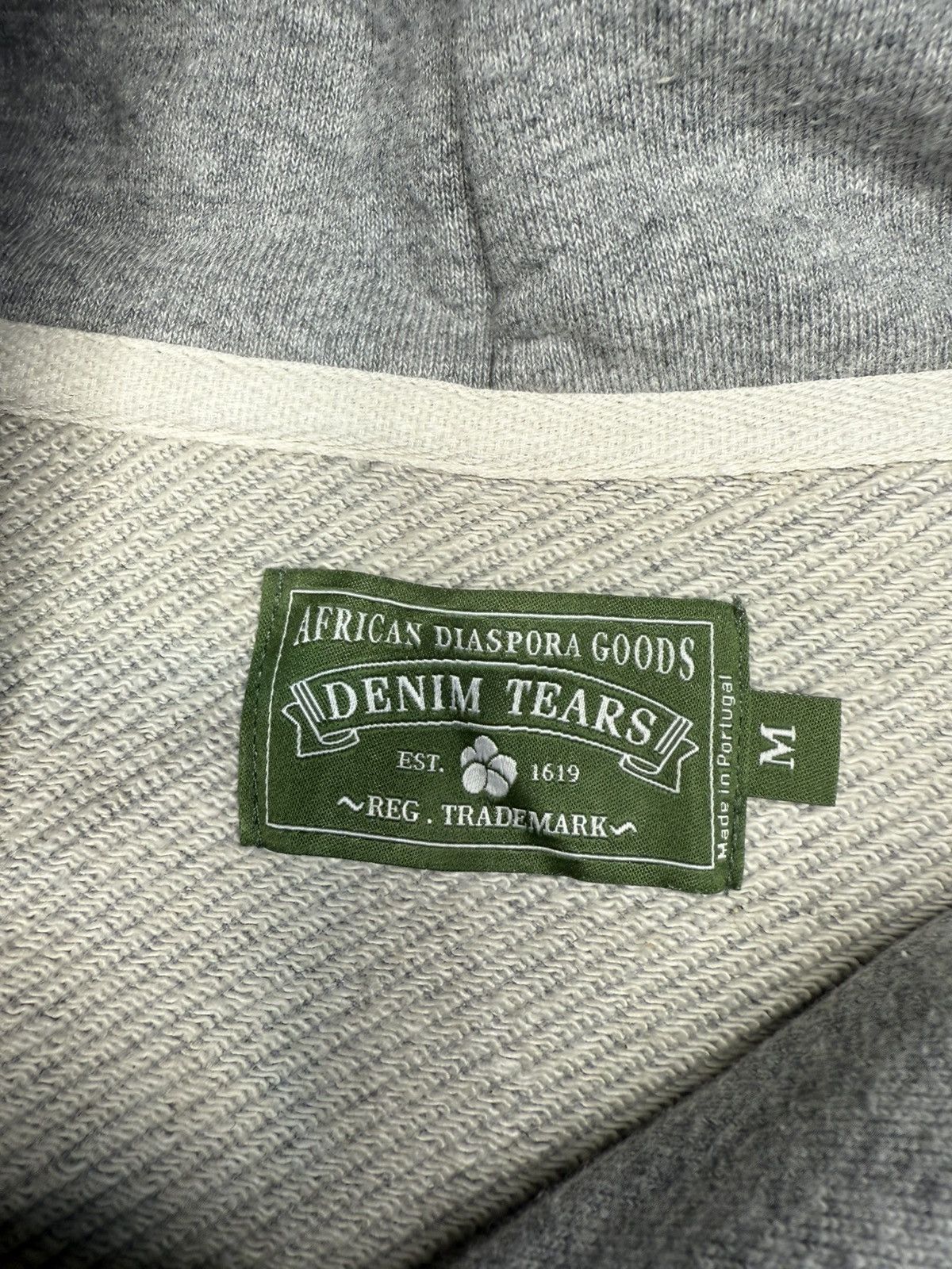 DENIM TEARS Denim Tears Cotton Wreath Hoodie – Grey – Size M – Authentic Size US M / EU 48-50 / 2 - 4 Thumbnail