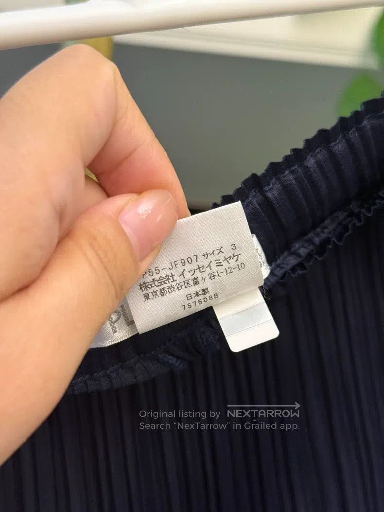 Issey Miyake Issey Miyake size:3 Iridescent Navy Blue Straight Trousers Size 42" / US 20 - 3 Thumbnail