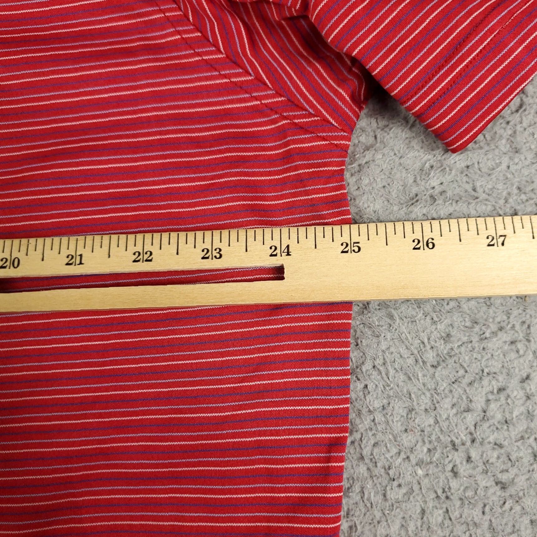 Vintage Greg Norman Polo Shirt Mens XL Red Striped Shark Golf Casual Short Sleeve Polo Size US XL / EU 56 / 4 - 5 Thumbnail