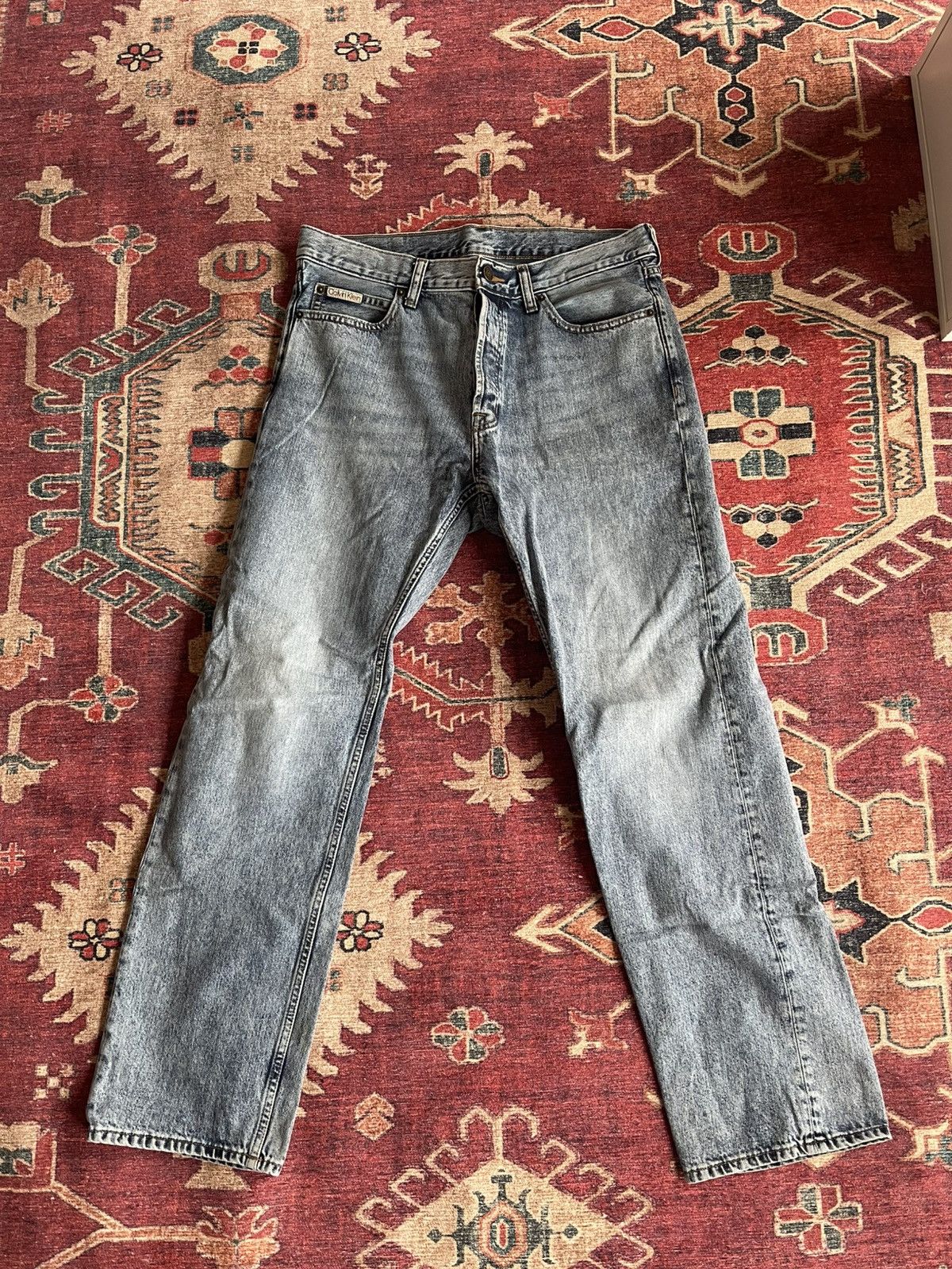 Calvin Klein Calvin Klein Relaxed Straight Jeans Size US 32 / EU 48 - 3 Thumbnail