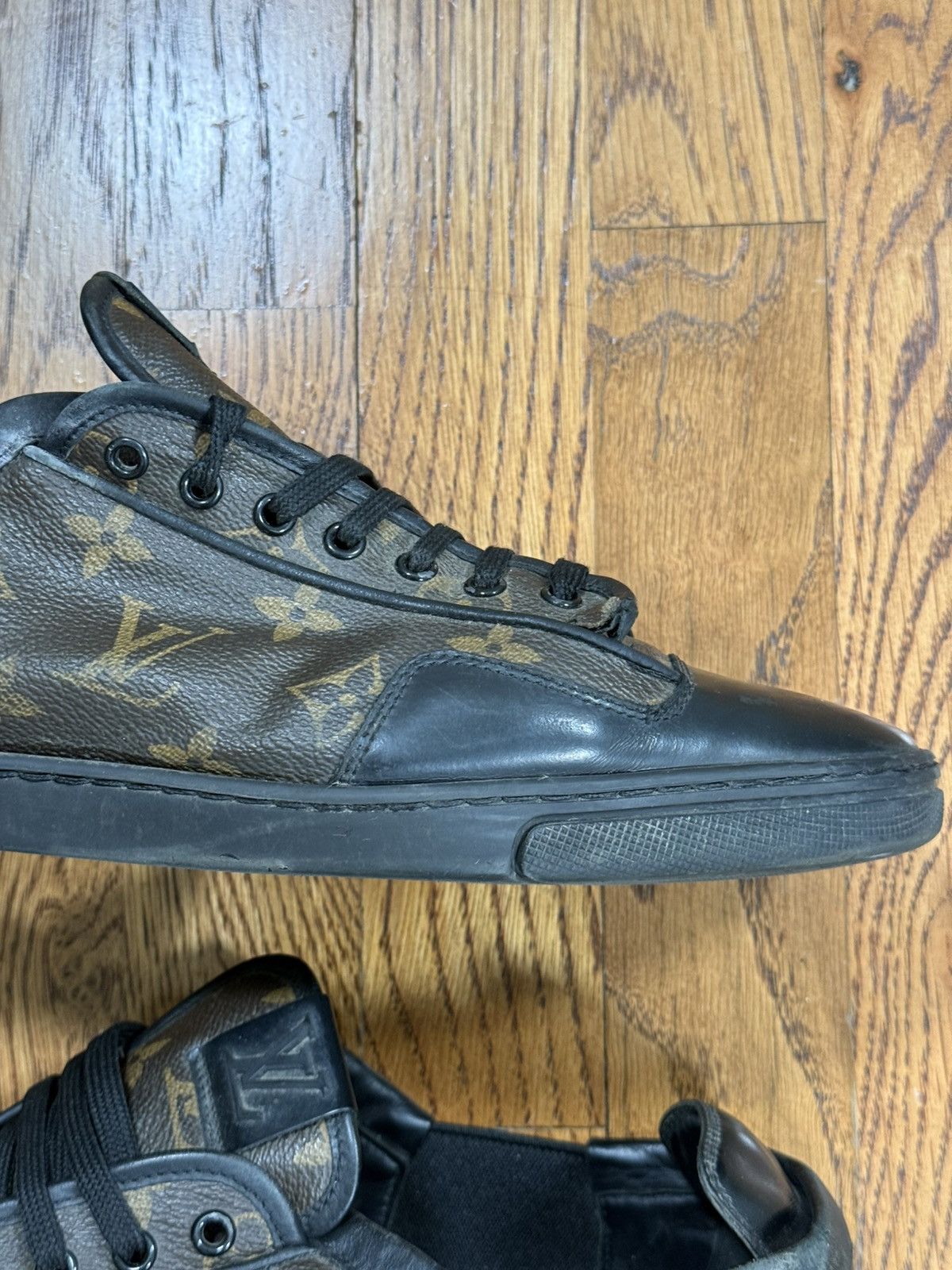 Louis Vuitton Louis Vuitton Calfskin Monogram Slalom Sneakers Leather Size US 9.5 / EU 42-43 - 4 Thumbnail