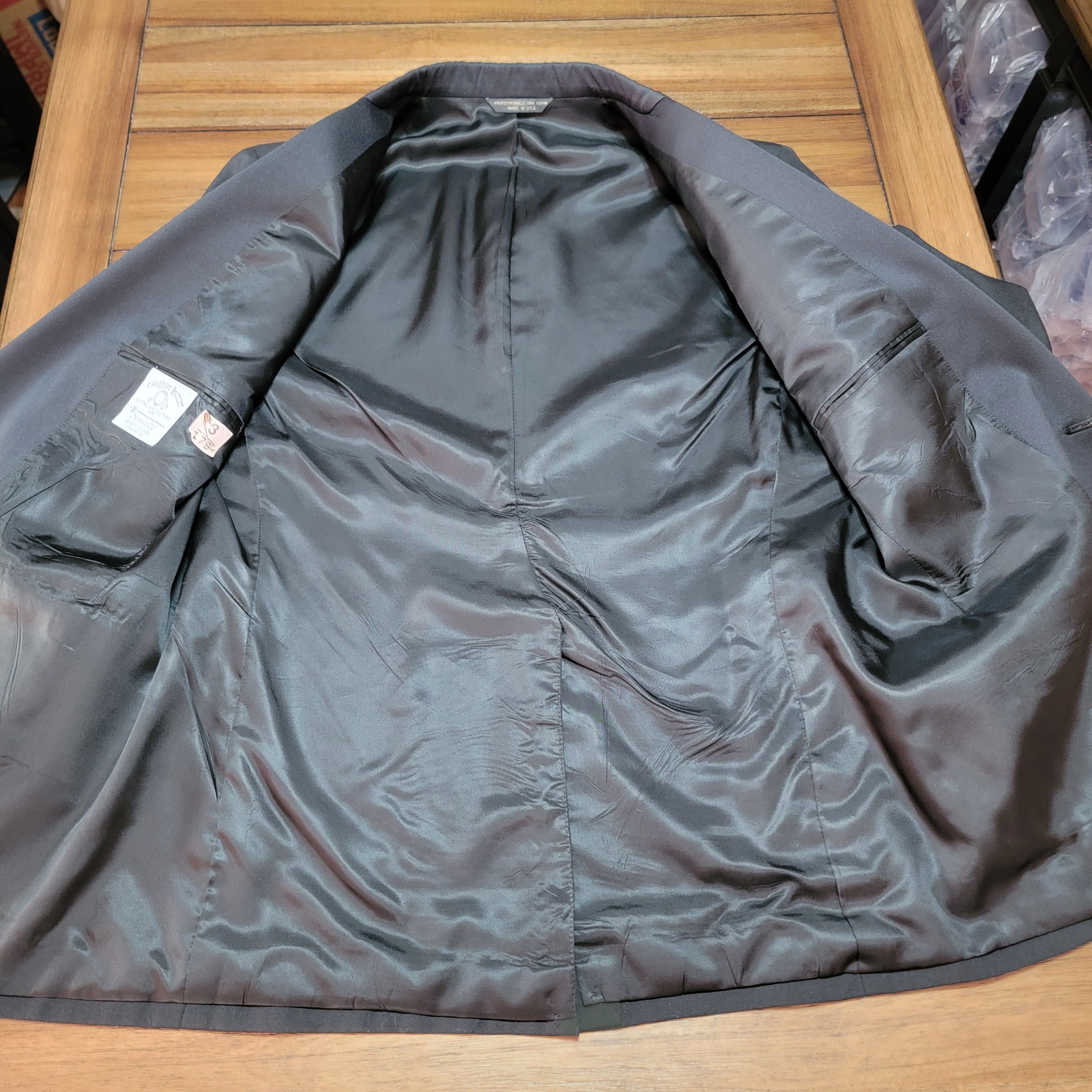 Other Laughton Hunter Black Suit Blazer Jacket - Size 43R Size 42R - 4 Thumbnail