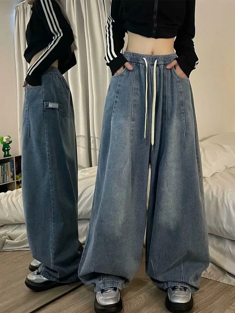 Japanese Brand × Jean Straight tube micro flared high street retro jeans Size US 30 / EU 46 - 3 Thumbnail
