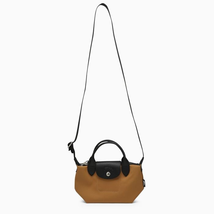 Longchamp Tobacco La Pliage Filet Xs