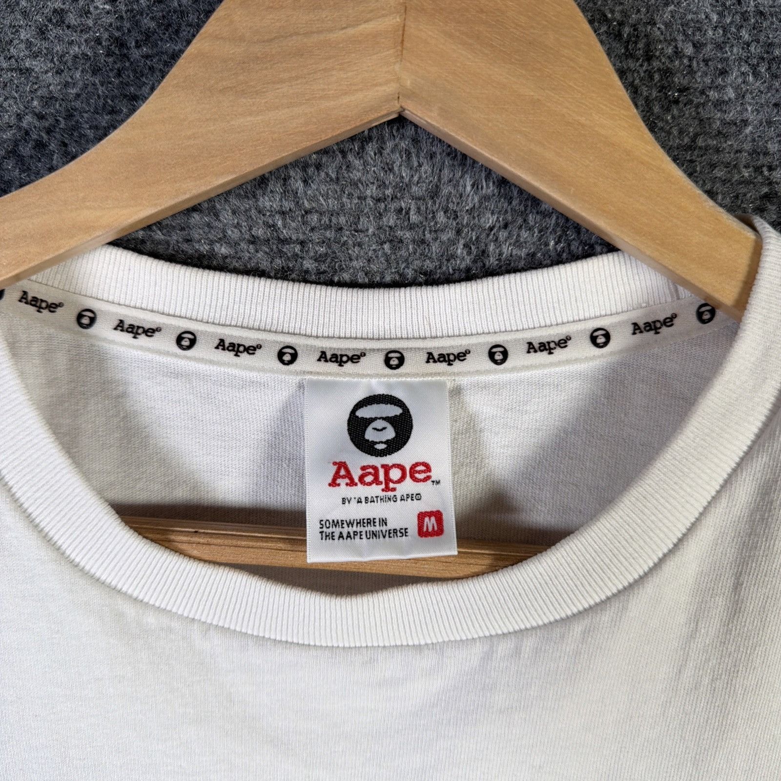 Aape Vintage BAPE Shirt Medium White 90s A Bathing Ape Union Size US M / EU 48-50 / 2 - 3 Thumbnail