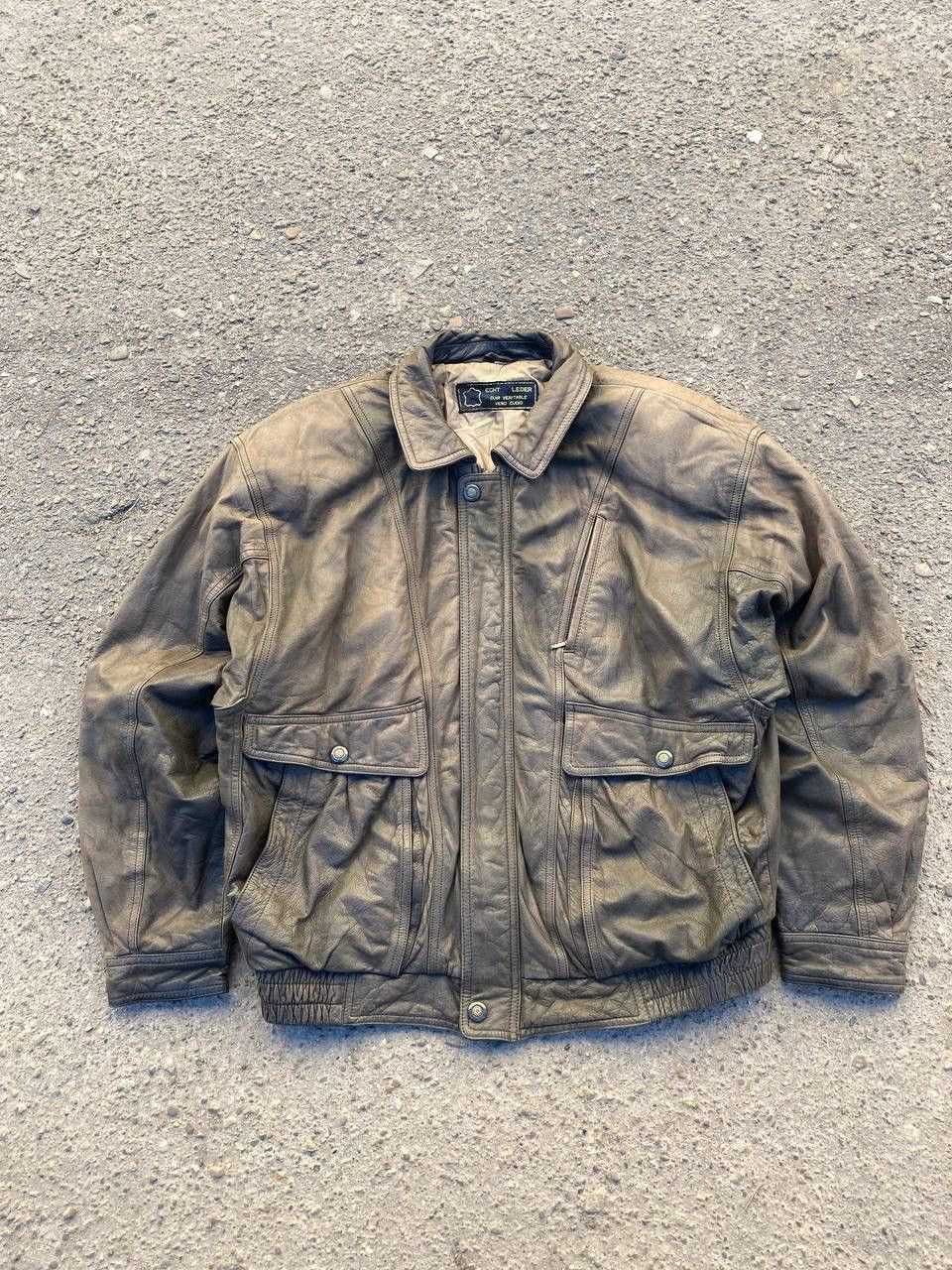 Other Vintage Avant Garde Rick Owens Style faded Leather jacket Size US L / EU 52-54 / 3 - 1 Thumbnail