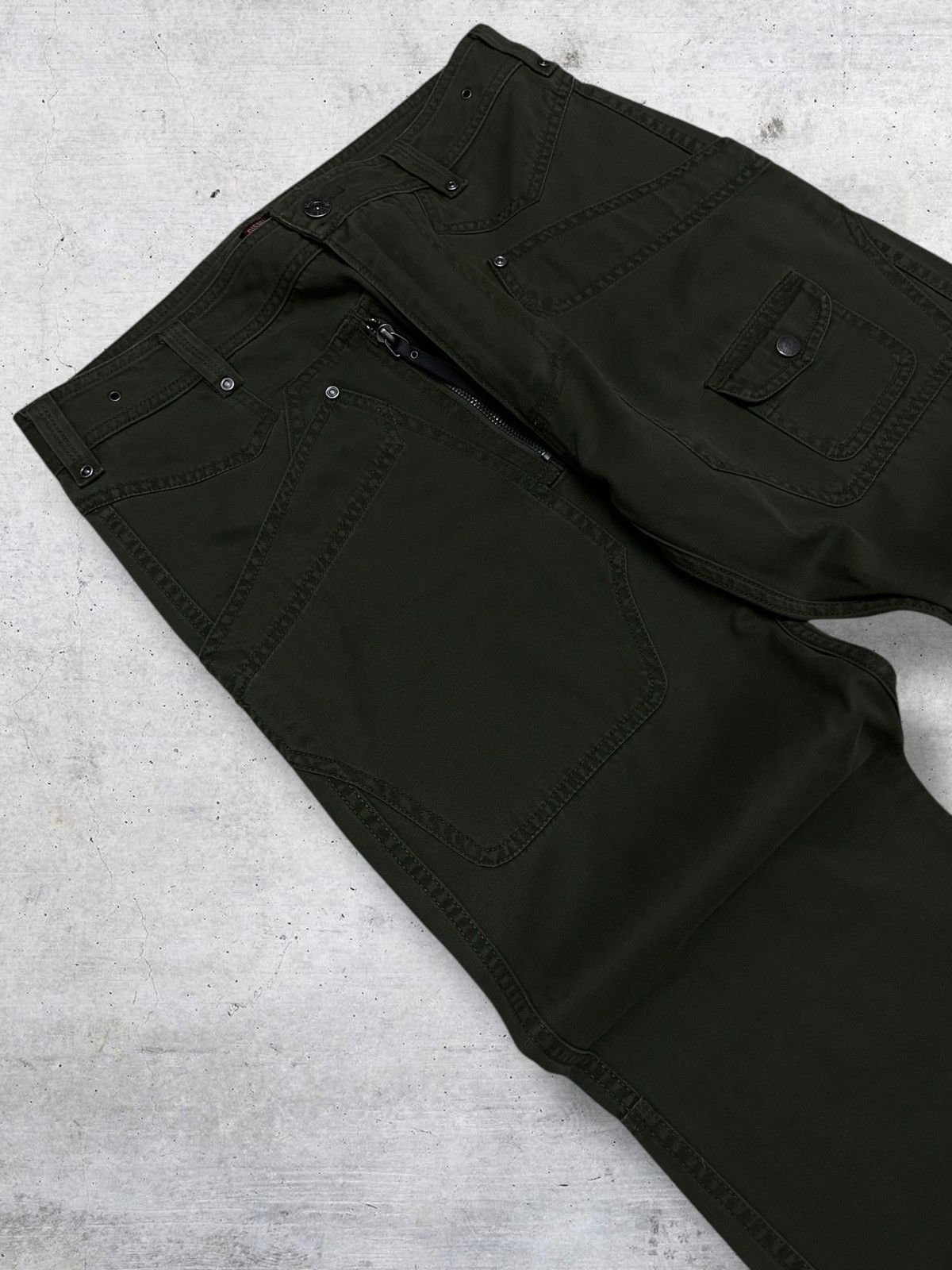 Diesel VINTAGE DIESEL INDUSTRY DESIGNER WORK WEAR UTILITY PANT Size US 31 - 7 Thumbnail