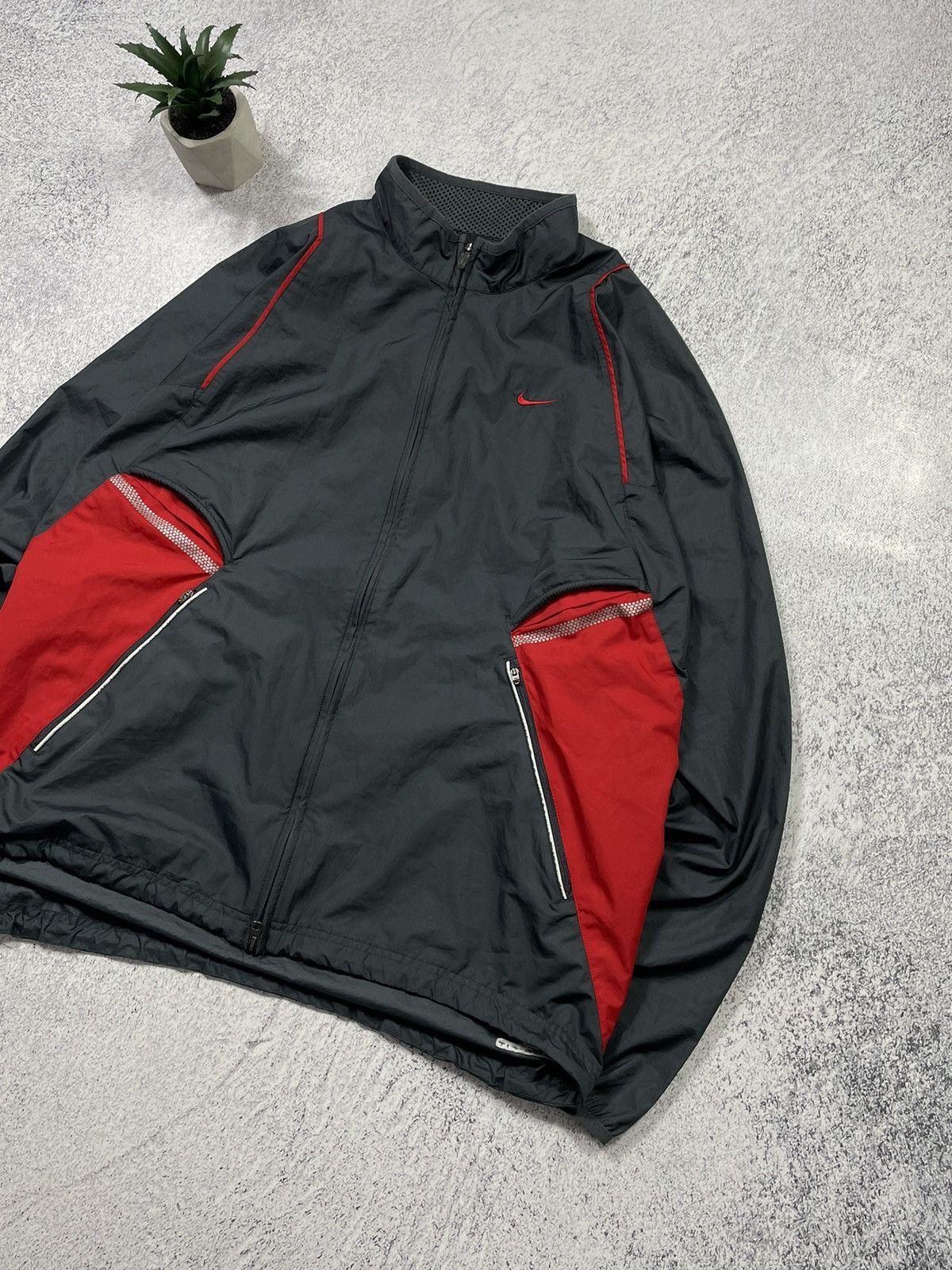 Nike × Vintage Vintage Nike Nylon Drill Y2K Training Jacket Size US XL / EU 56 / 4 - 3 Thumbnail