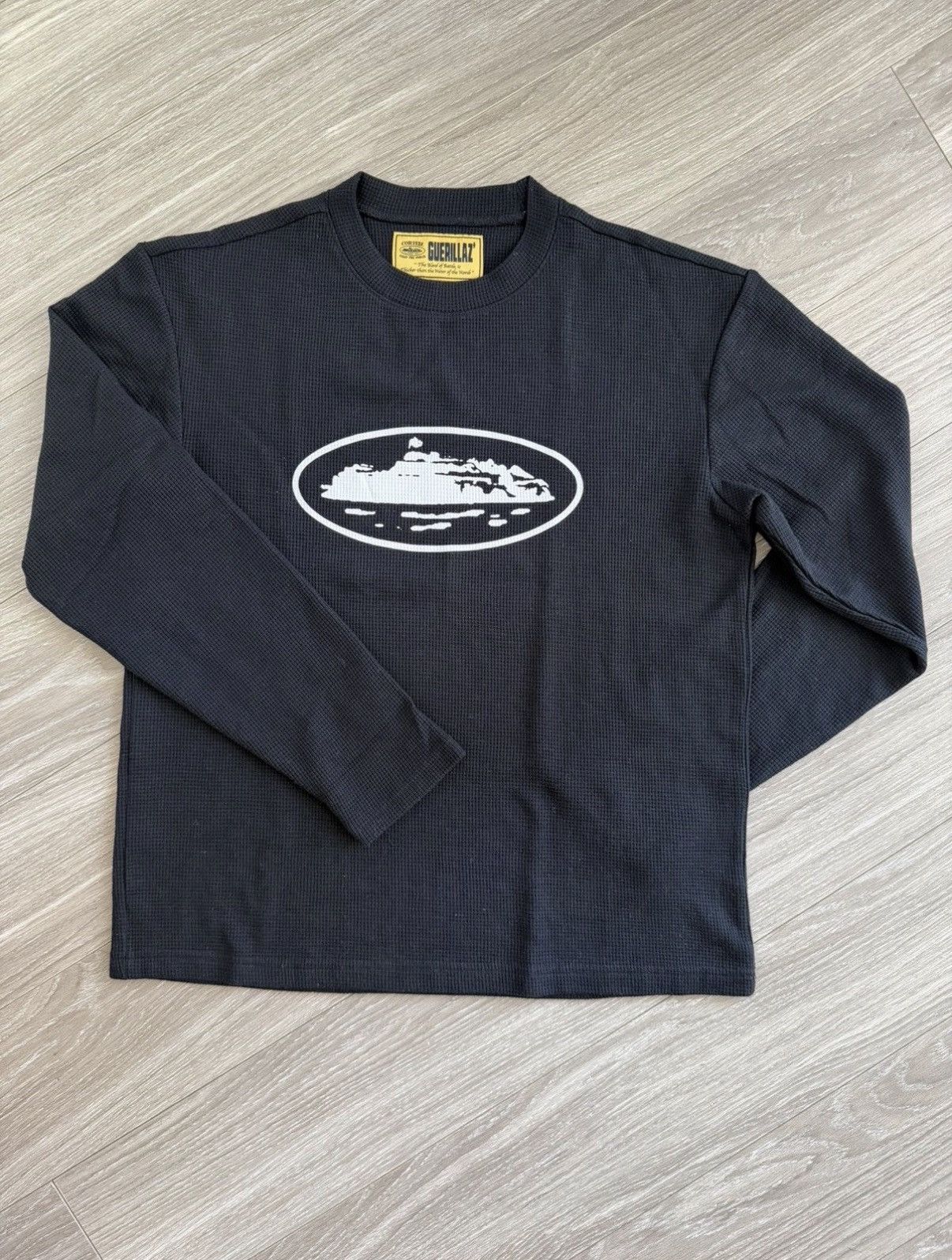 Corteiz CORTEIZ OG ALCATRAZ TEE BLACK/YELLOW | Grailed