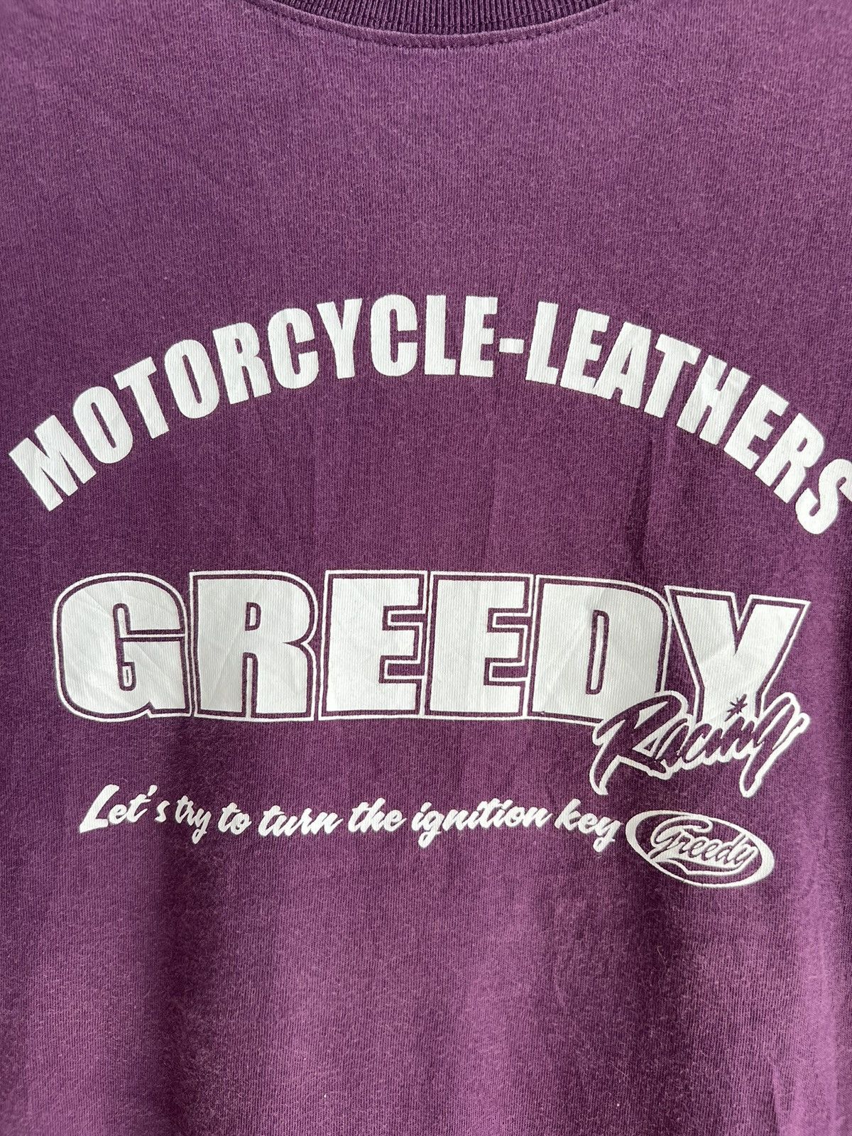 Greedy Genius Vintage Greedy Racing Motorcycle Leather Motorsports Shirt Size US M / EU 48-50 / 2 - 4 Thumbnail