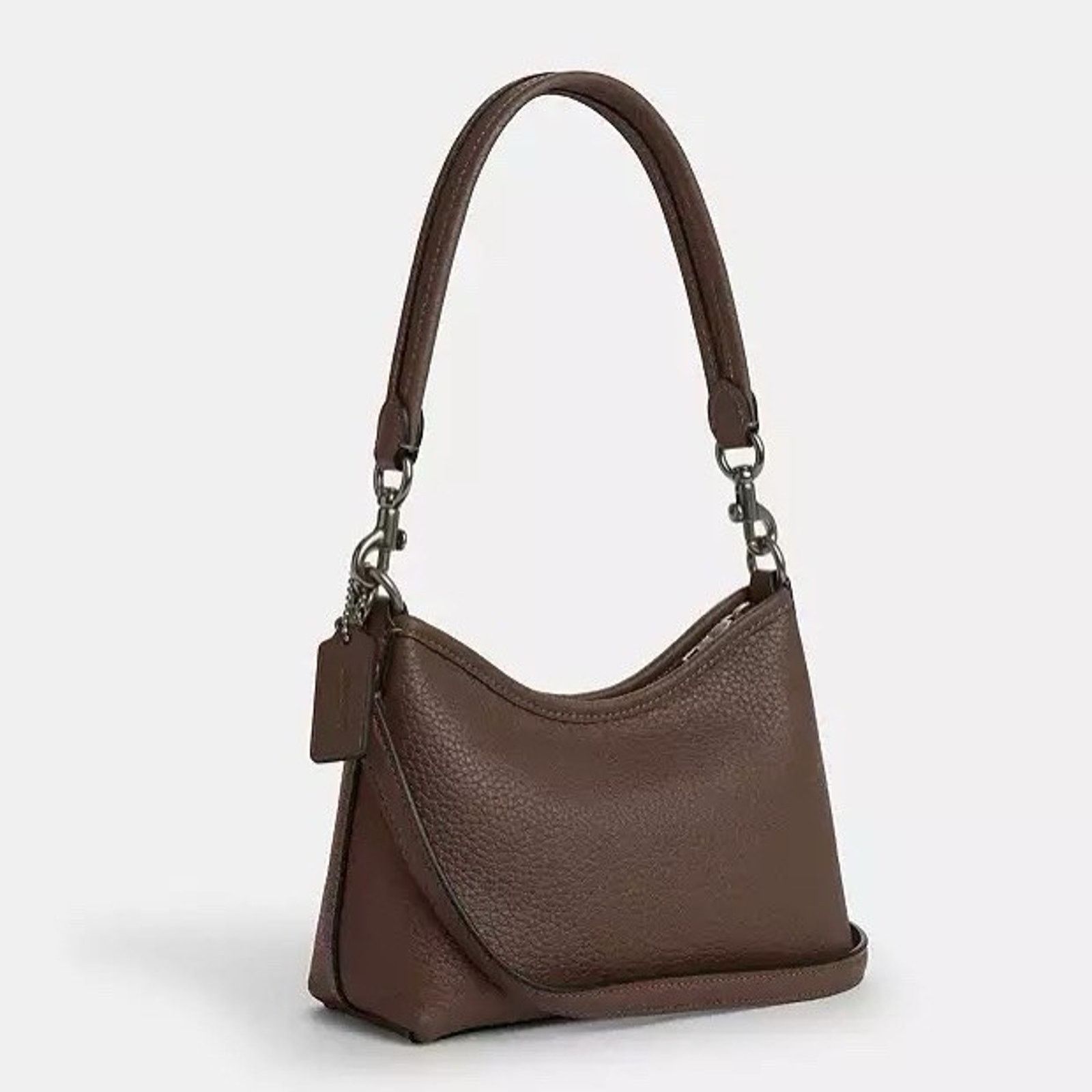 Coach NWT COACH Laurel Small Shoulder Bag CBH16 Dark Stone Size ONE SIZE - 9 Thumbnail