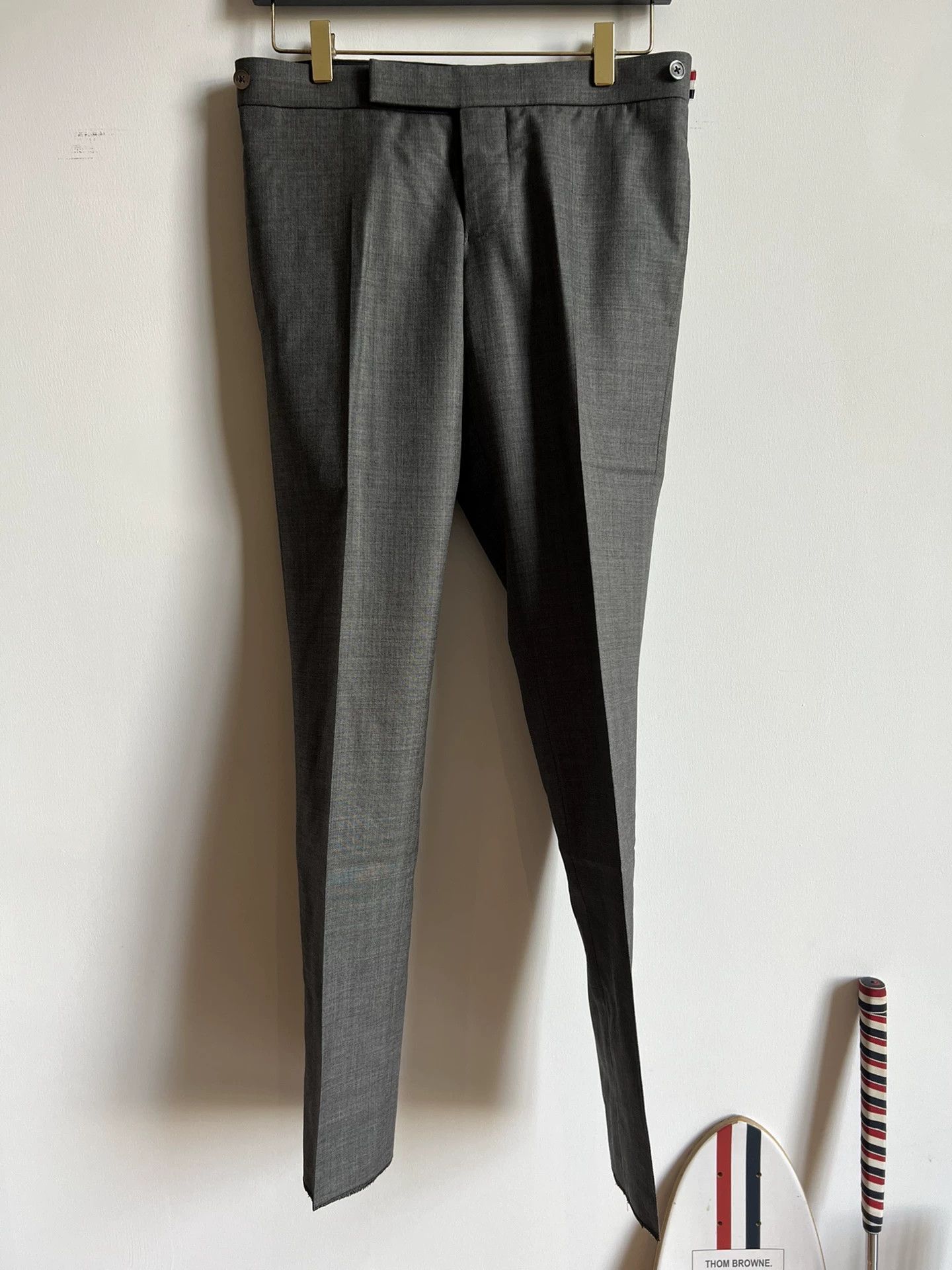 Thom Browne Thom Browne Classic Mid Gray Slim Fit 100% Wool Suit Size US S / EU 44-46 / 1 - 4 Thumbnail