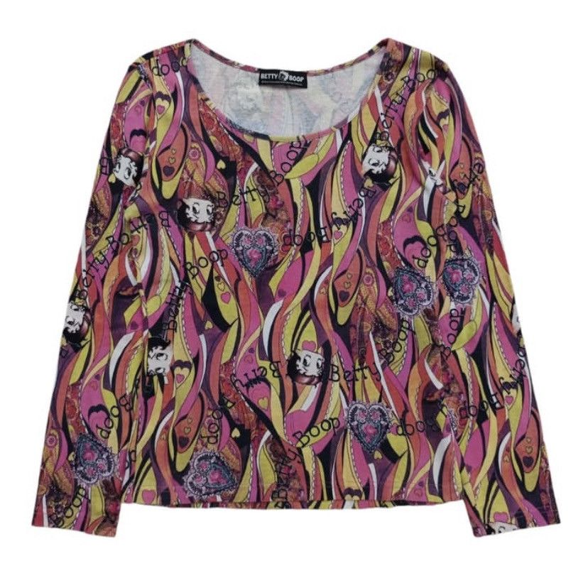 Japanese Brand × Vintage Vtg betty boop longsleeve Size US M / EU 48-50 / 2 - 1 Thumbnail