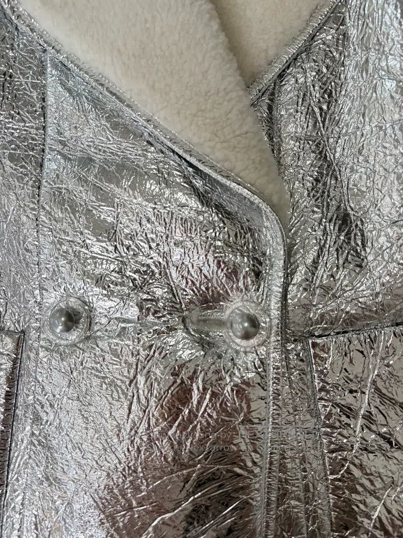 Chanel Chanel Ground control series metal silver white lamb wool Size XS / US 0-2 / IT 36-38 - 3 Thumbnail