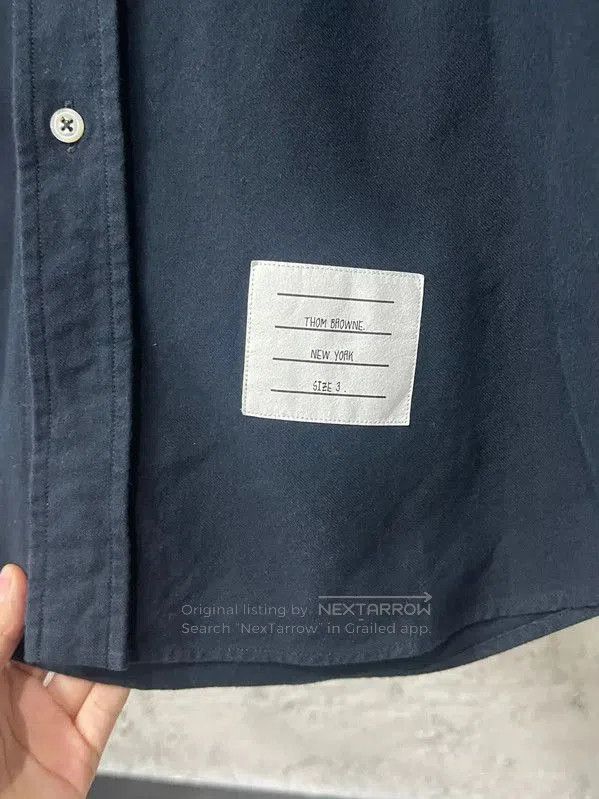 Thom Browne Thom Browne Blue Striped Long Sleeve Shirt . Size US M / EU 48-50 / 2 - 6 Thumbnail