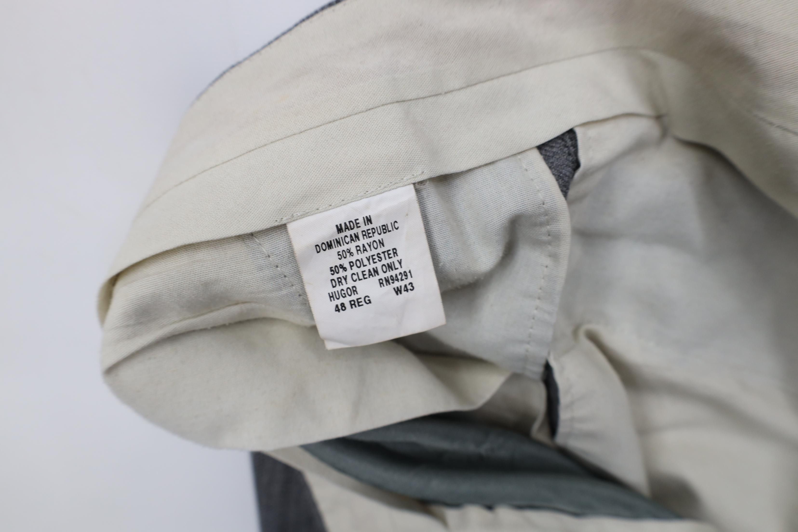 Vintage Vintage 90s Streetwear Gabardine Striped Wide Leg Pants Size US 42 / EU 58 - 9 Thumbnail