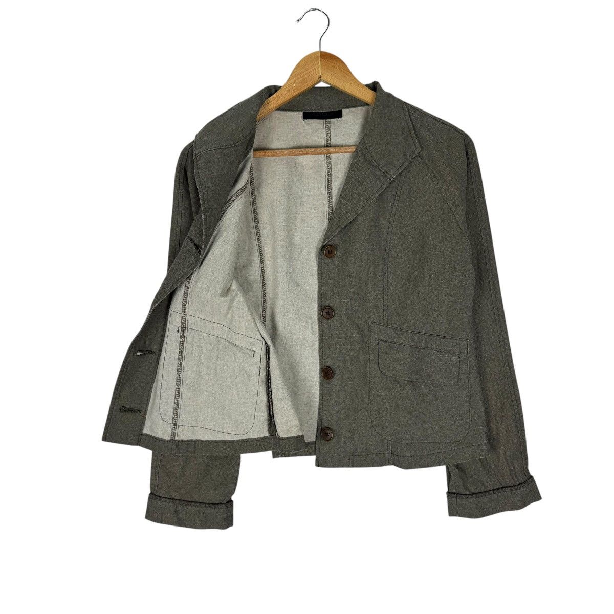 Romeo Gigli 🌟GIGLI HEMP CROPPED BUTTON JACKET Size M / US 6-8 / IT 42-44 - 8 Thumbnail