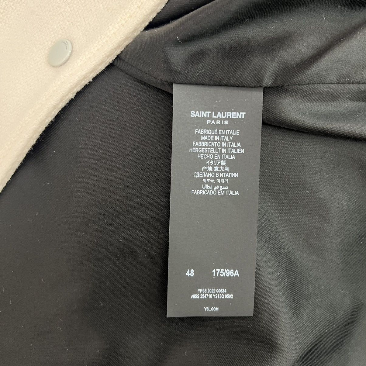 Saint Laurent Paris Saint Laurent Teddy in Medium Size US M / EU 48-50 / 2 - 5 Thumbnail