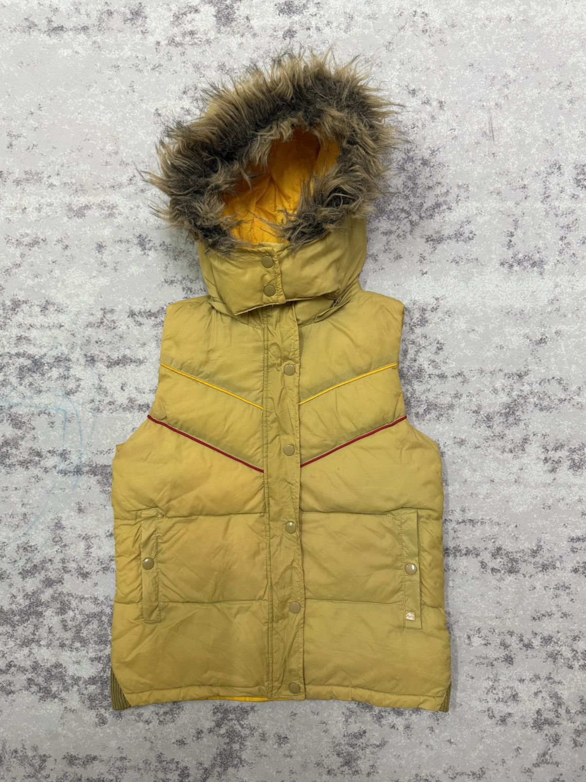 Billabong Billabong Faux Fur Puffer Down Jacket Vests Size XS / US 0-2 / IT 36-38 - 3 Thumbnail
