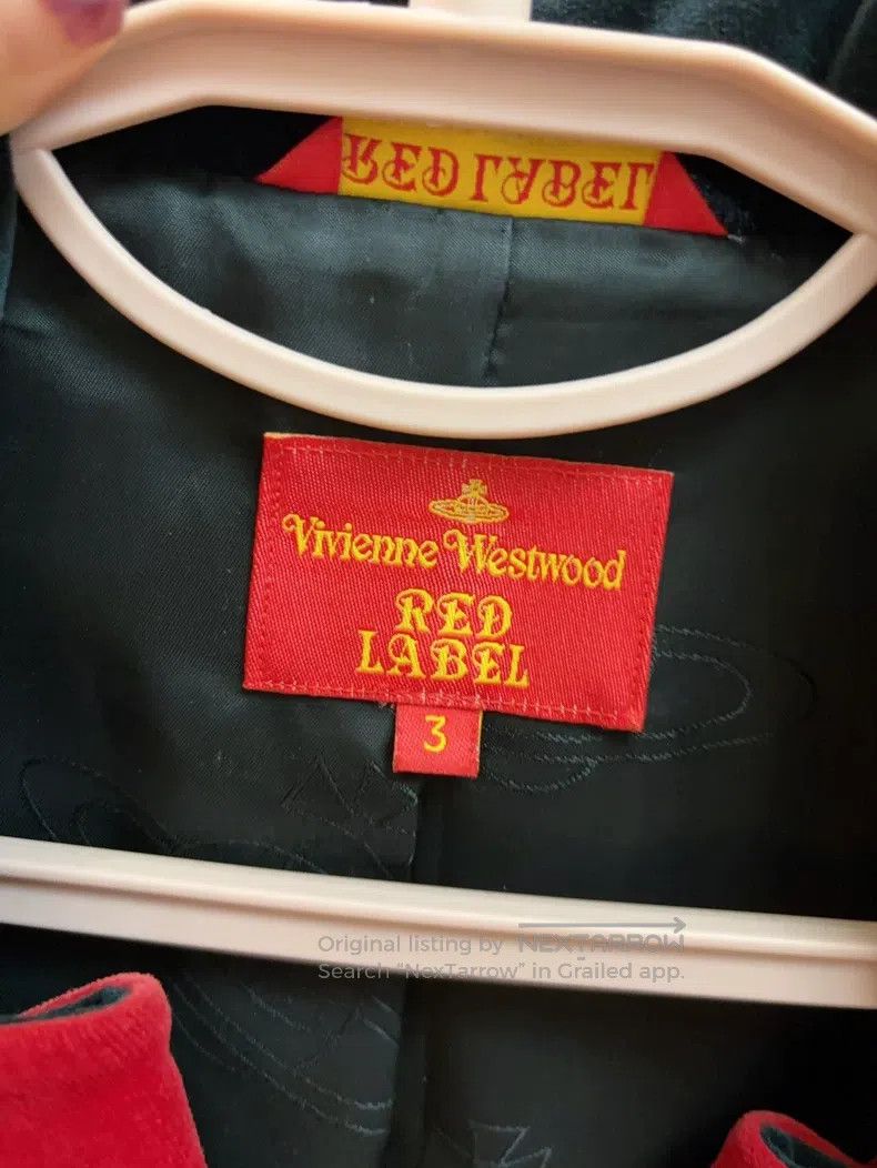 Vivienne Westwood Vivienne Westwood Velvet Saturn Heart Pattern Suit Jacket Size L / US 10 / IT 46 - 3 Thumbnail