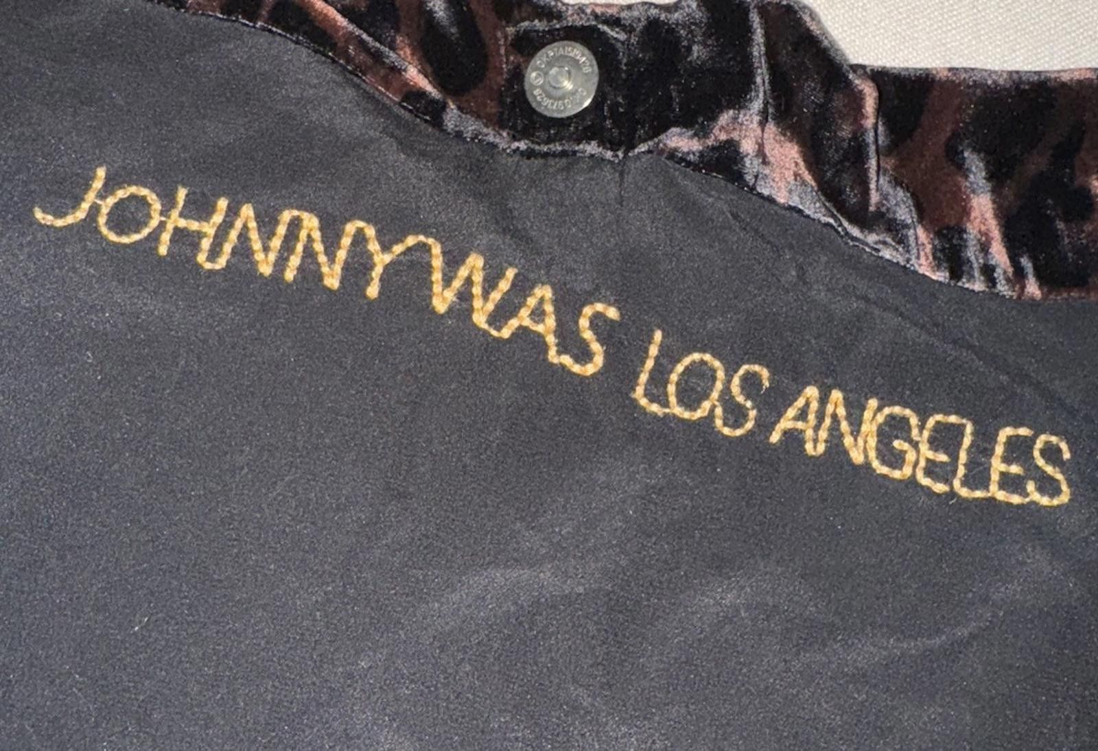 Johnny Was Johnny Was Leopard Print Velvet Hobo Bag Embroidered Birds Size ONE SIZE - 11 Thumbnail