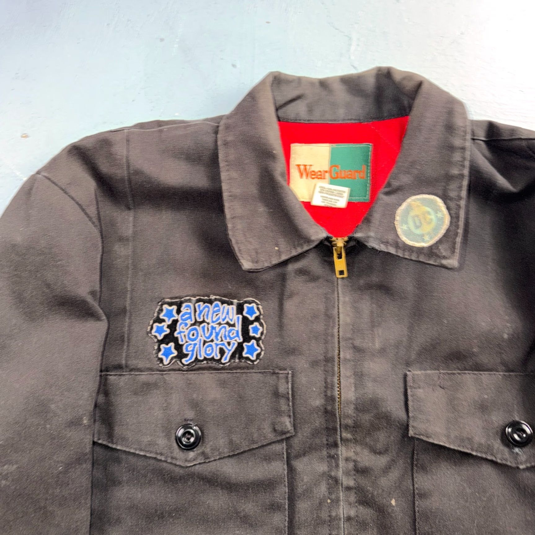 Vintage VTG WearGuard Mechanic Work Jacket Bomber Jacket Jacket Men M Brown Embroidered Patches Y2K Vibe Vintage Patchwork Cars Grunge 90s Fall Spring Winter Size US M / EU 48-50 / 2 - 2 Thumbnail
