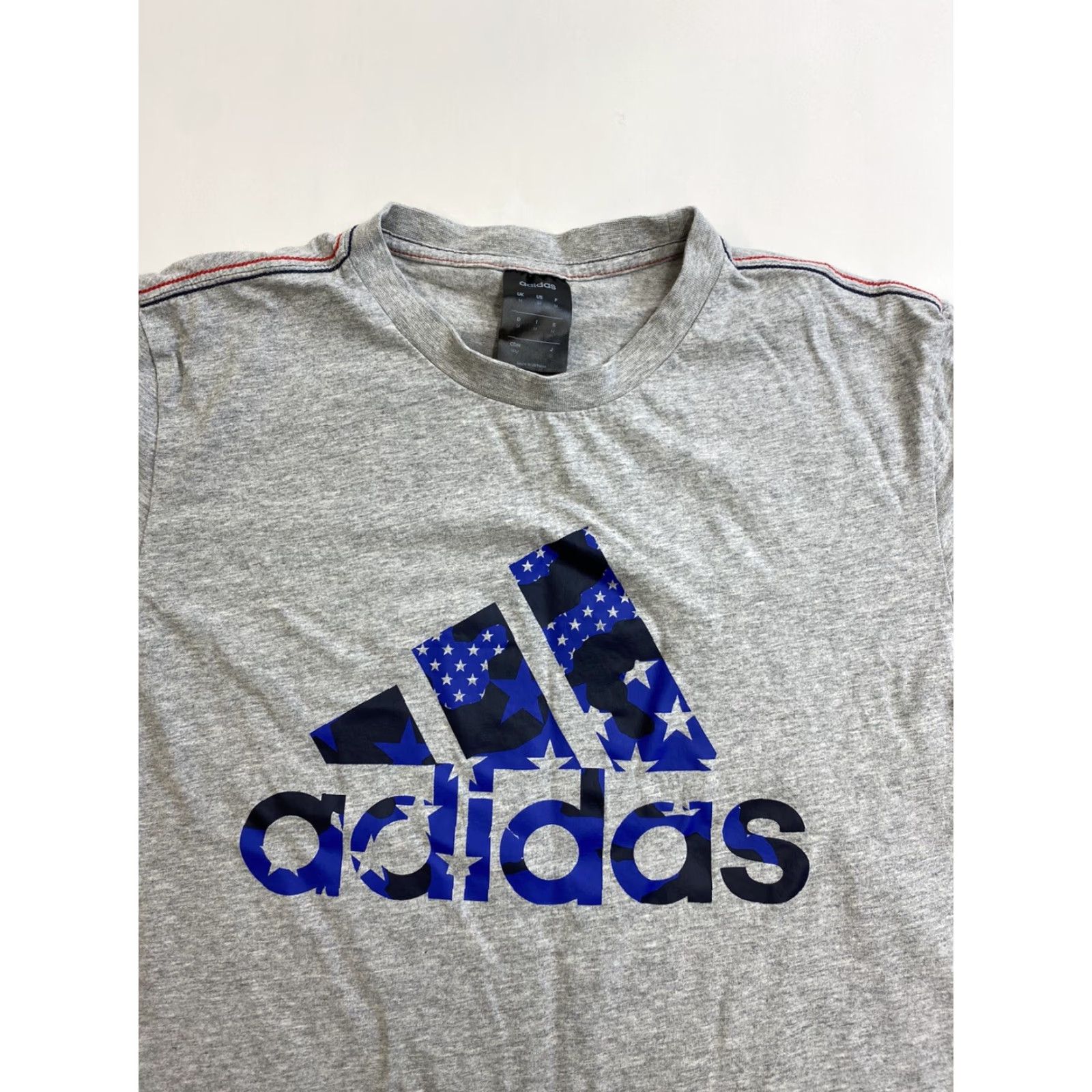 Adidas Adidas Shirt Men’s Medium Gray Big Logo Spell Out Size US M / EU 48-50 / 2 - 2 Thumbnail
