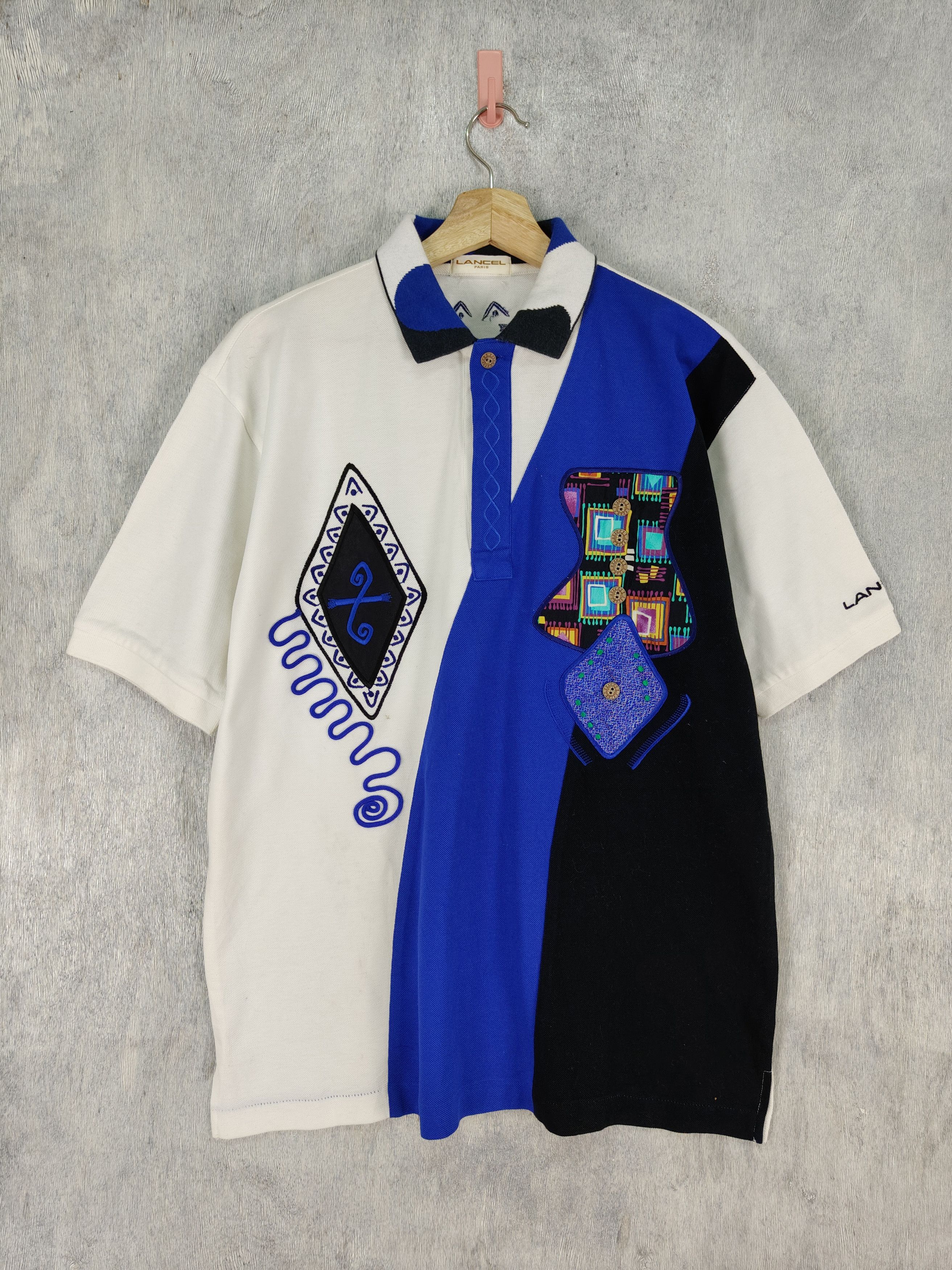 image of Lancel Polo Shirt in Mix, Men's (Size Medium)