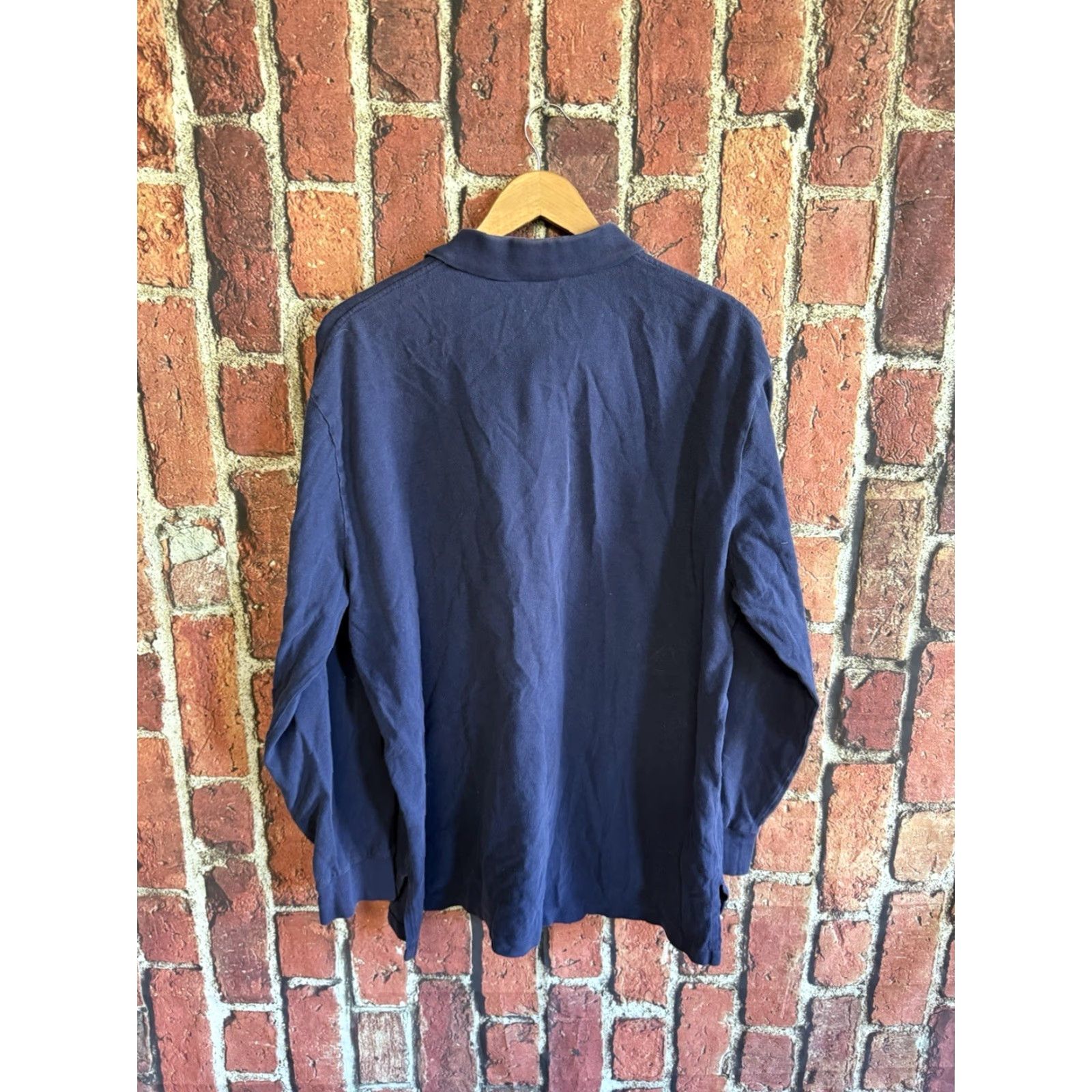 Polo Ralph Lauren Polo Ralph Lauren Polo Shirt Long Sleeve Mens XL Blue Size US XL / EU 56 / 4 - 2 Thumbnail