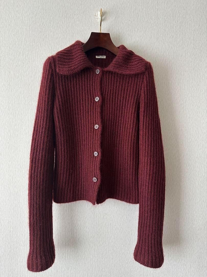 Miu Miu MIU 1990s mohair knit jacket Size US M / EU 48-50 / 2 - 1 Thumbnail
