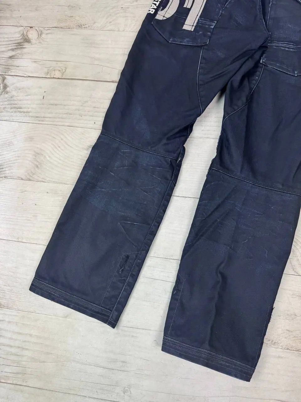 G-Star Vintage G Star Raw Big Logo Cargo Denim Jeans Pants Y2K 90s Size US 33 - 16 Thumbnail