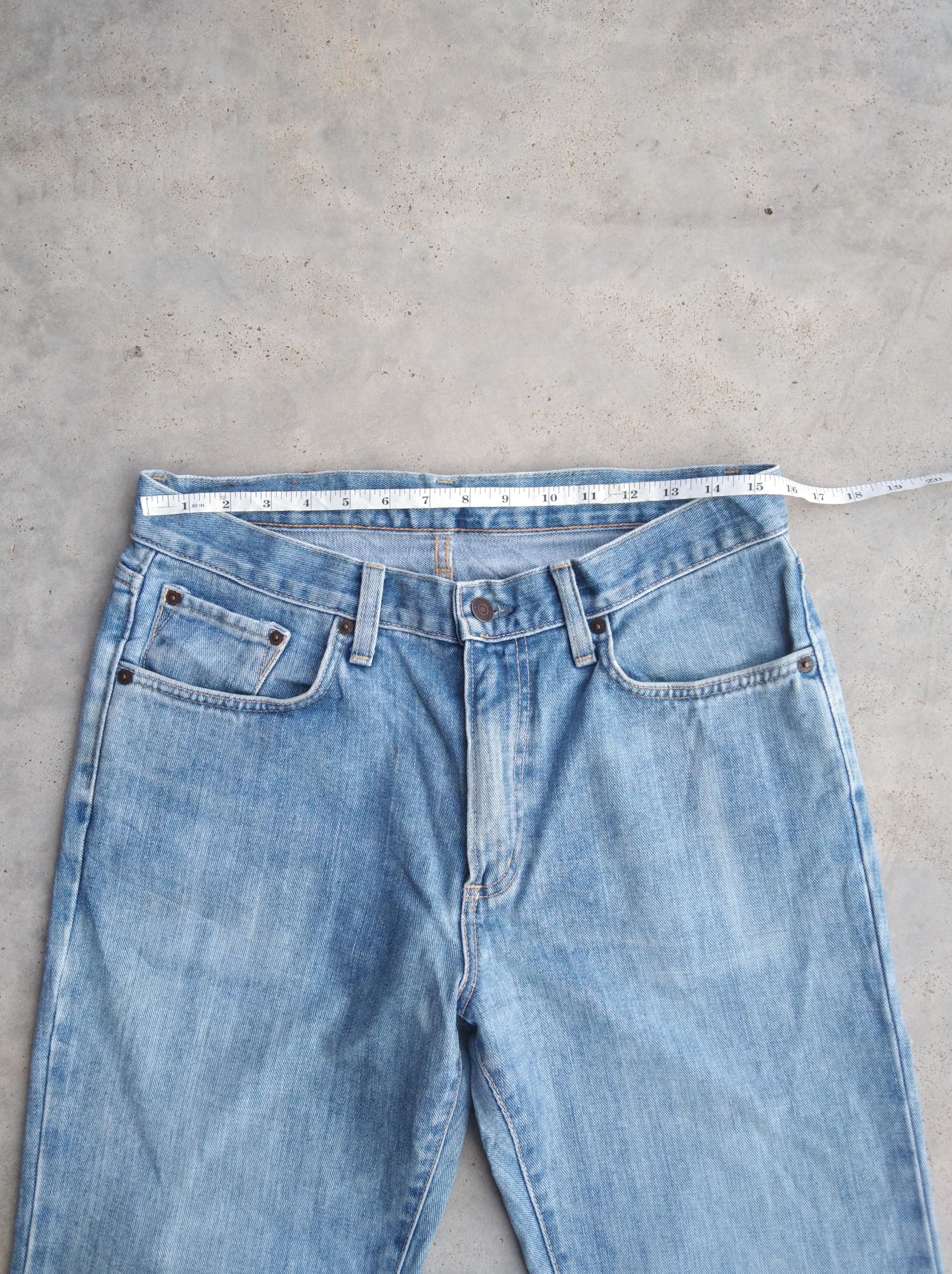 Japanese Brand Vintage Edwin Made In Japan Distressed Jeans 31x29 Size US 31 - 6 Thumbnail