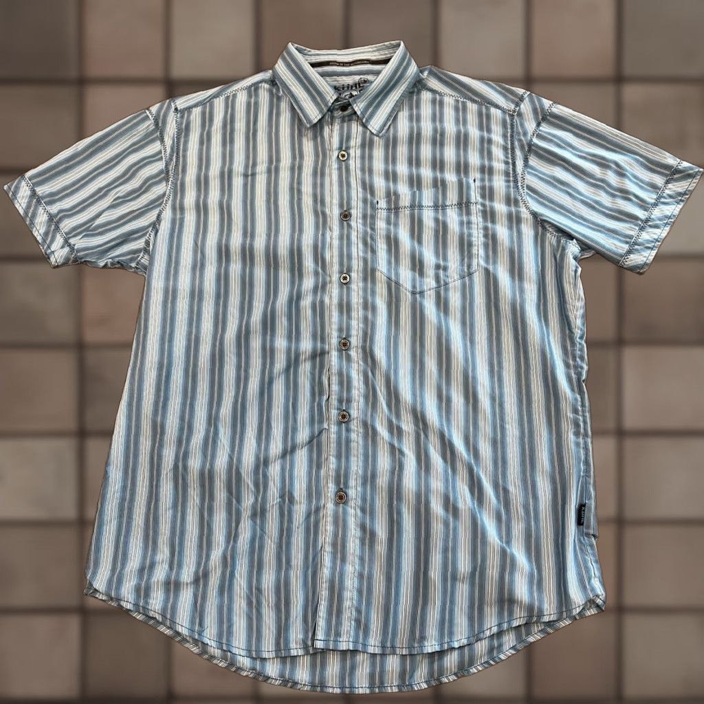 Vintage KUHL Mens Shirt Med Blue Short Sleeve Button-Down Outdoor Hiking Camping Fishing Size US M / EU 48-50 / 2 - 1 Thumbnail