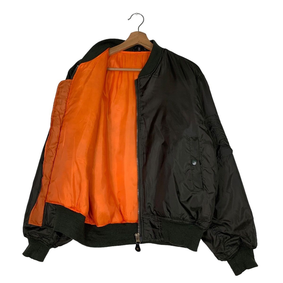 Japanese Brand Vintage Ma1 Black Bomber Jacket #0484-C22 Size US M / EU 48-50 / 2 - 9 Thumbnail