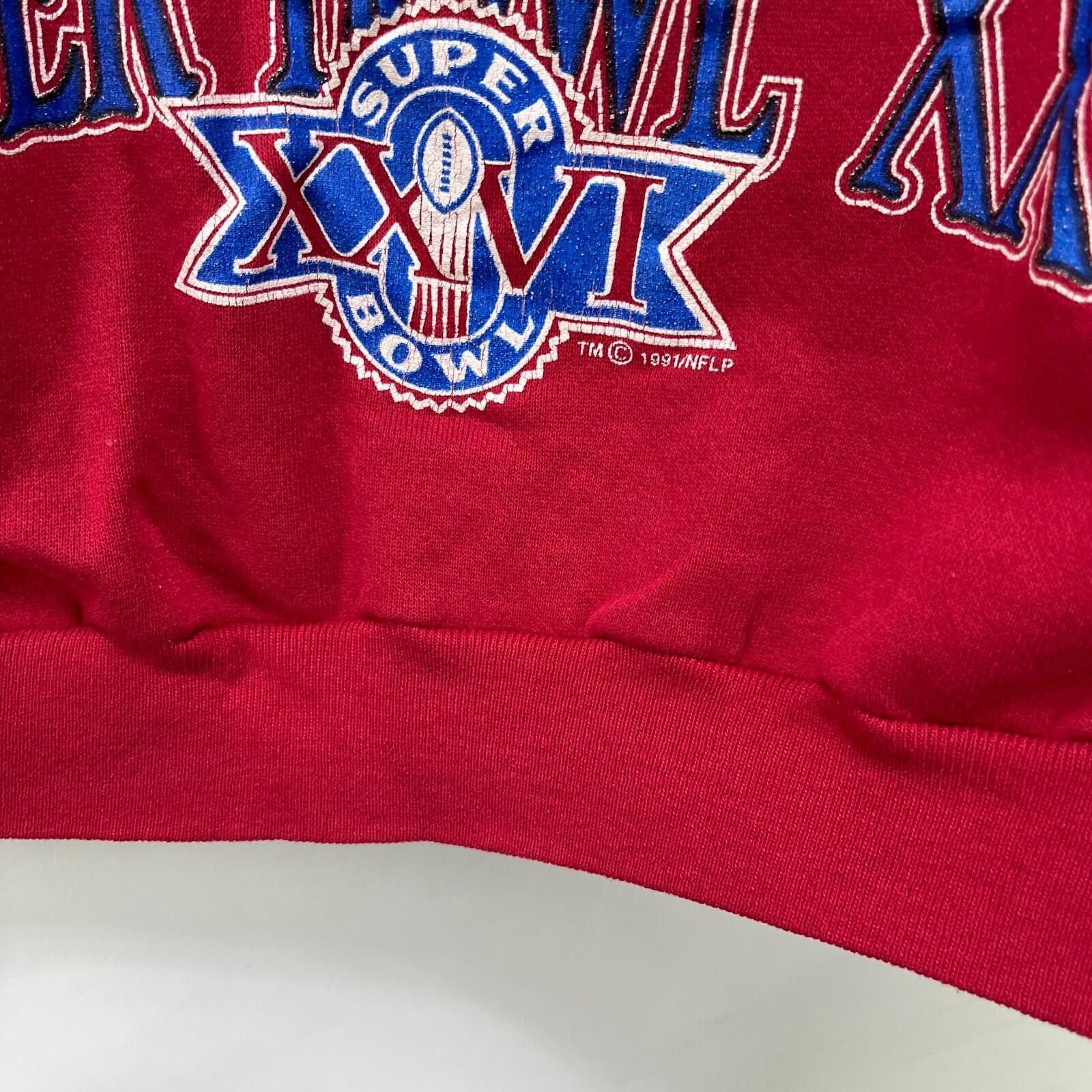 Champion Vintage 1991 Buffalo Bills Super Bowl XXVI Sweatshirt XL Size ONE SIZE - 6 Thumbnail