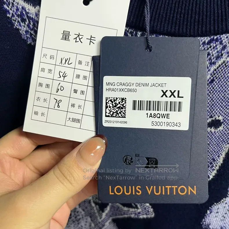 Louis Vuitton Louis Vuitton Blue ink-printed short-sleeved T-shirt Size US XXL / EU 58 / 5 - 4 Thumbnail