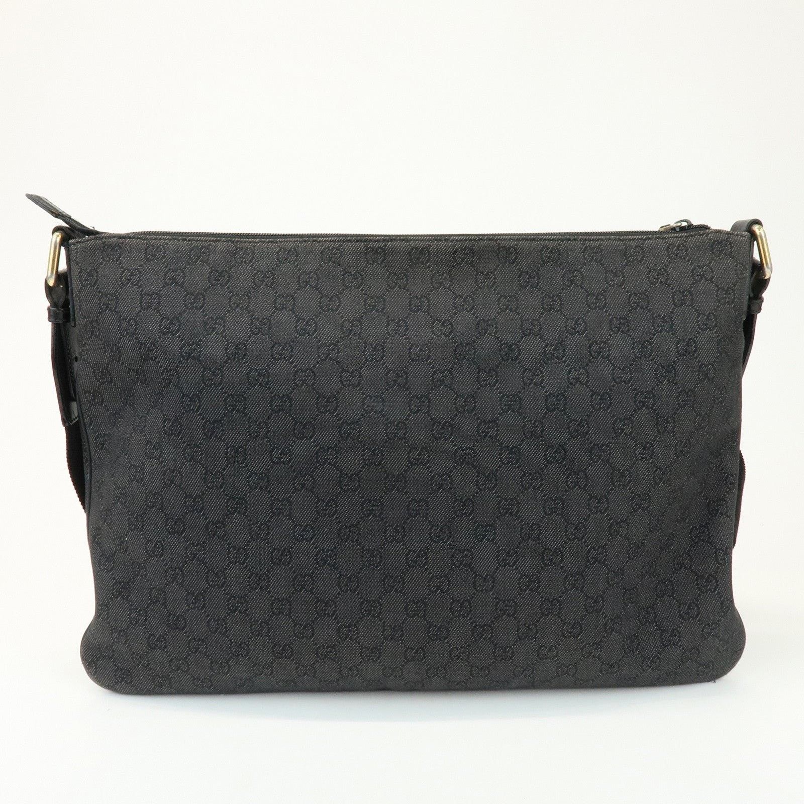 Gucci Gucci GG Monogram Denim Crossbody Bag Black Size ONE SIZE - 2 Thumbnail
